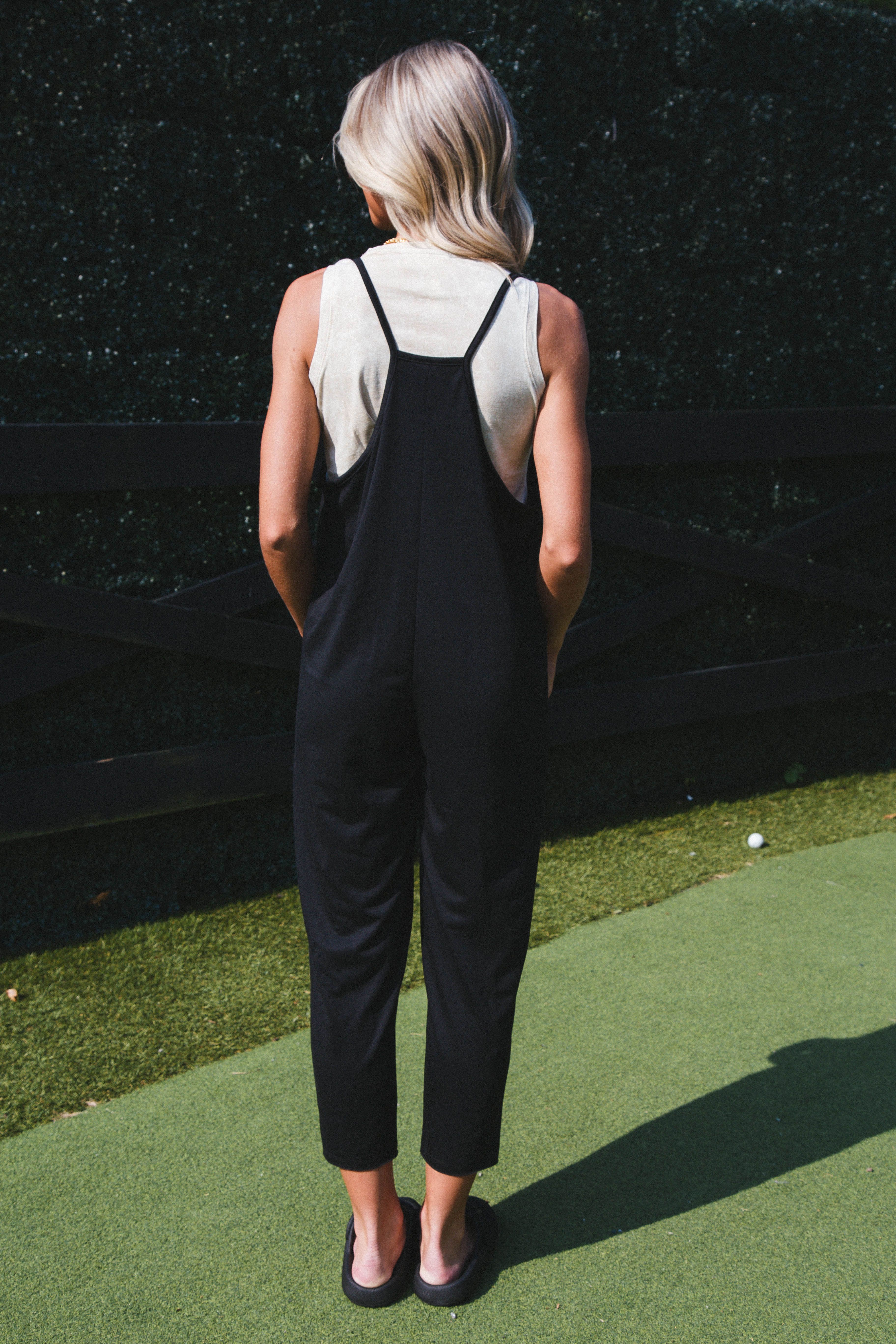 French Terry Jogger Overall Jumper, Black sold by North & Main Clothing Company product image thumbnail 4