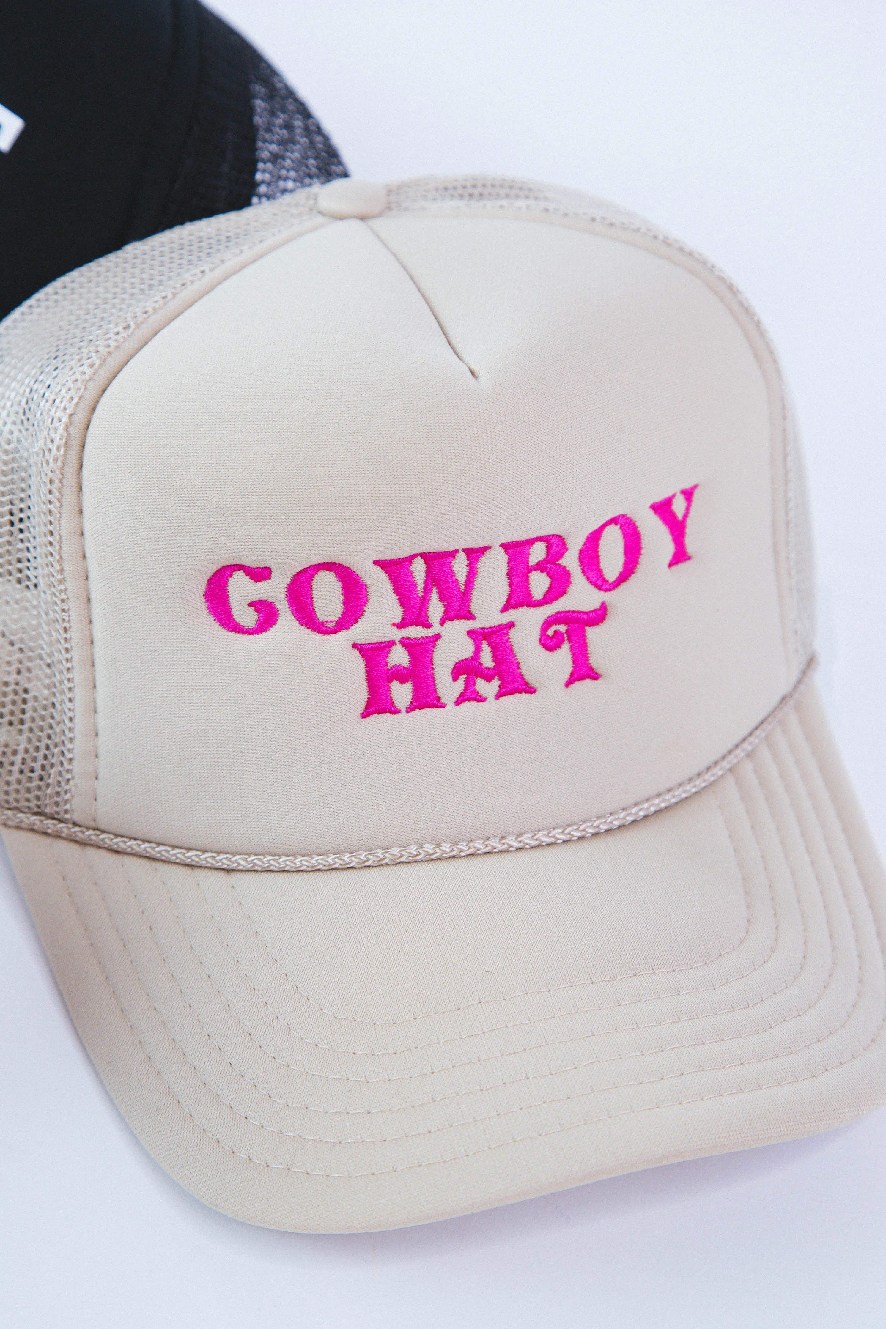Cowboy Hat Trucker Hat Cap, Tan sold by North & Main Clothing Company product image thumbnail 3