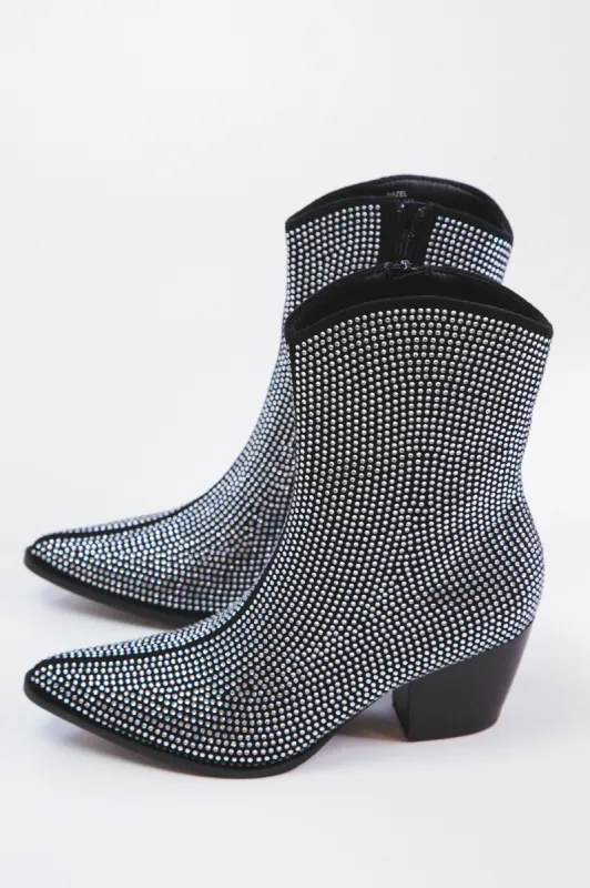 Hazel Western Ankle Boot, Black Rhinestone | Coconuts by Matisse sold by North & Main Clothing Company