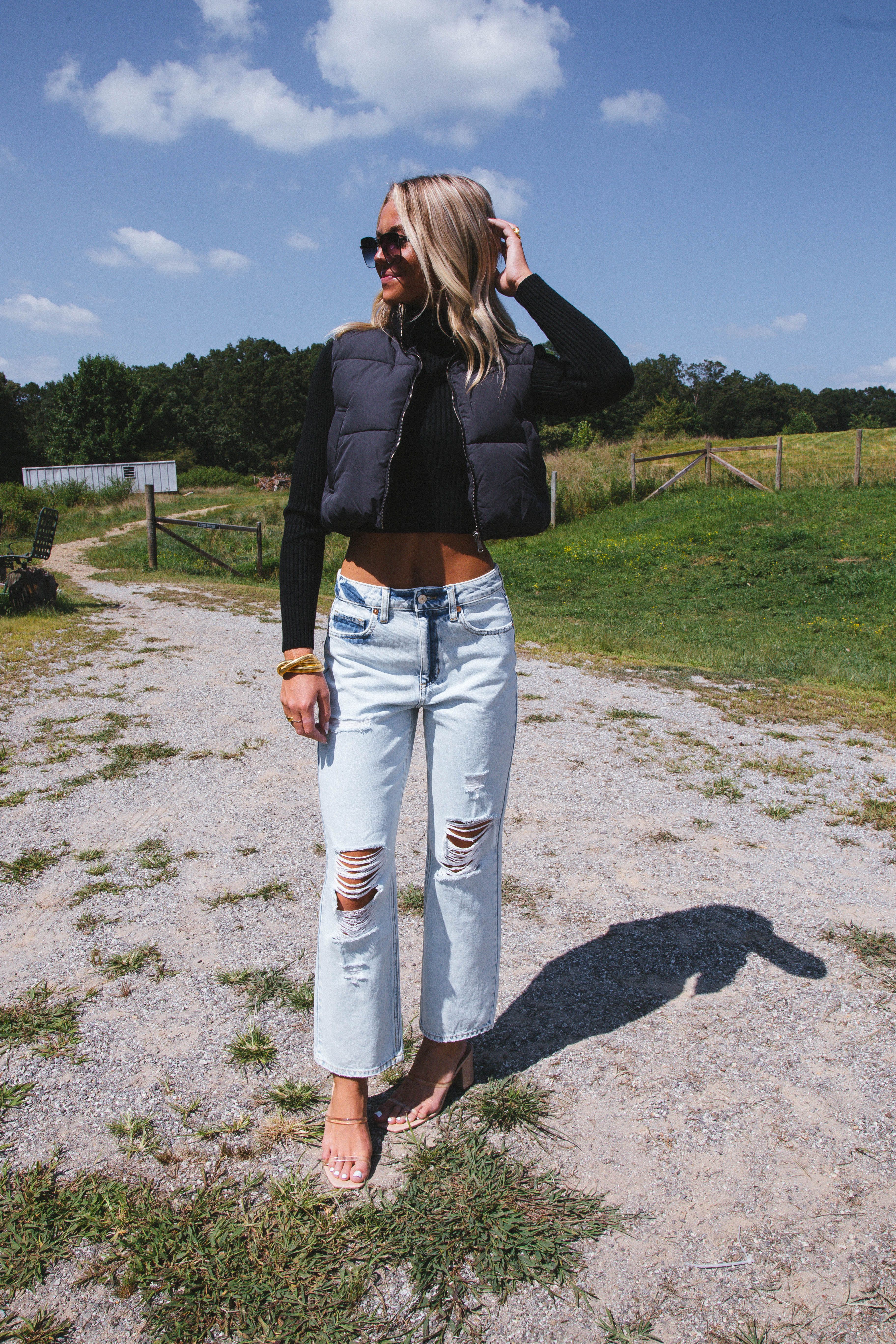 Ready To Roll Puffer Vest, Black sold by North & Main Clothing Company product image thumbnail 4