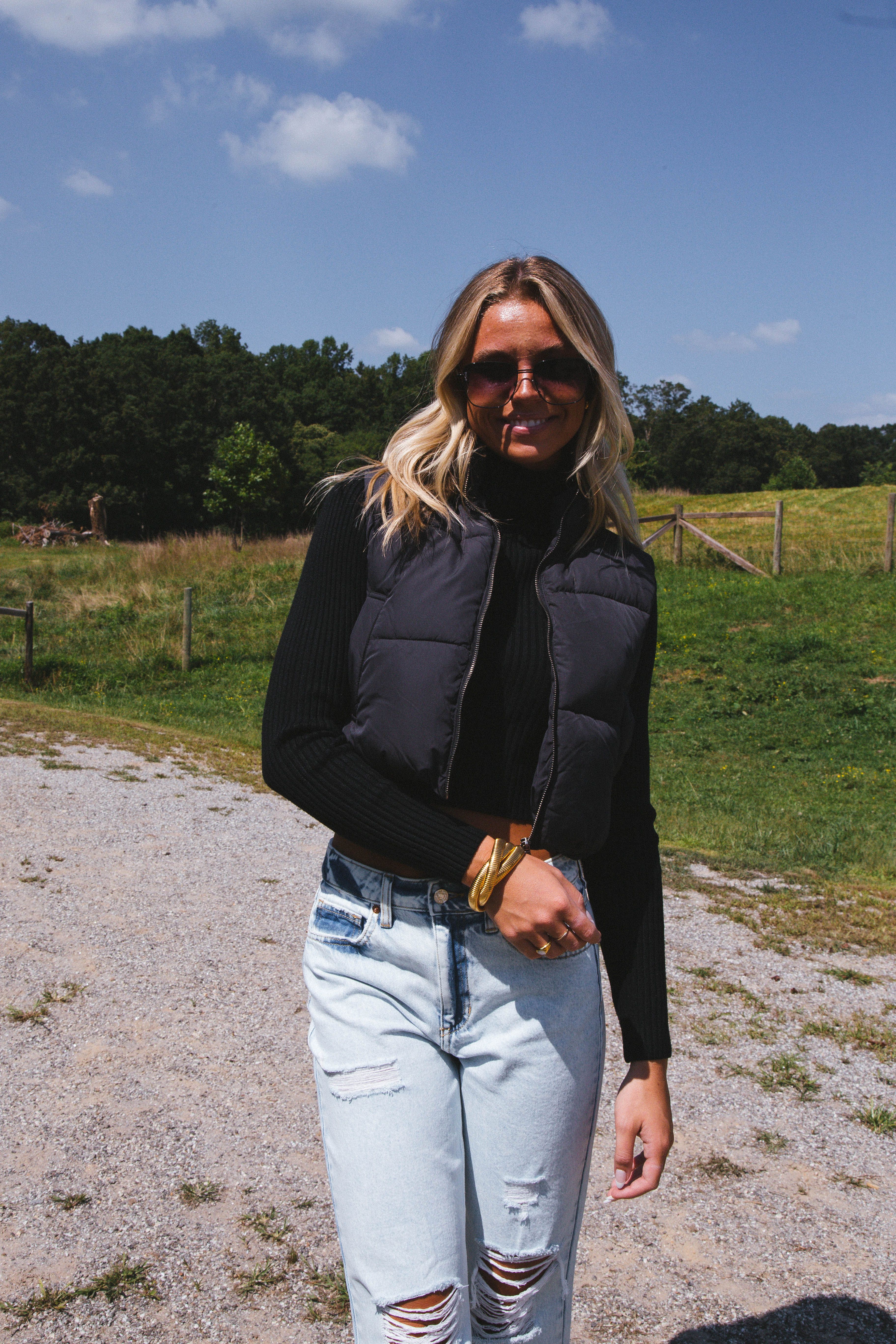 Ready To Roll Puffer Vest, Black sold by North & Main Clothing Company product image thumbnail 3