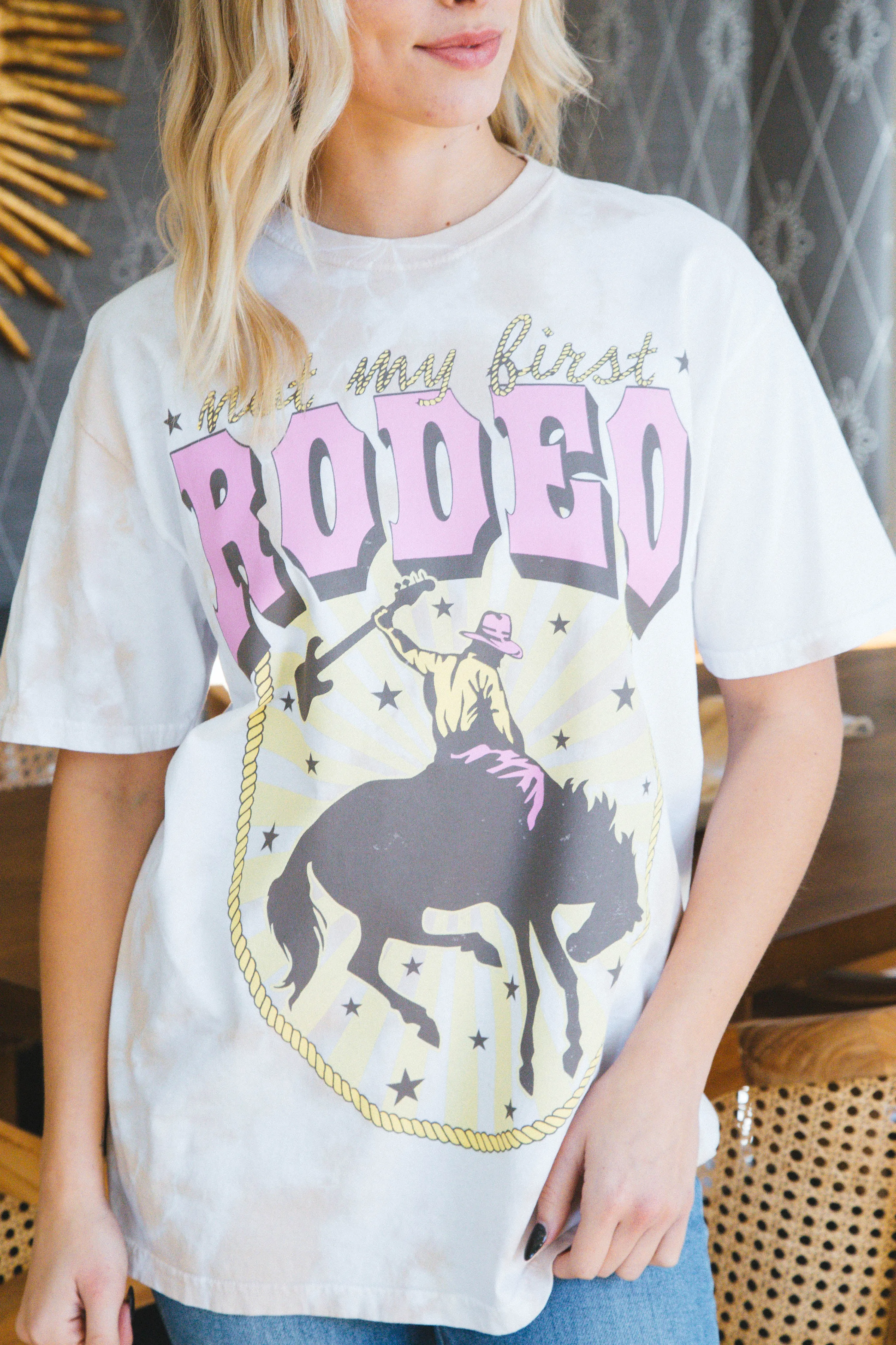 Not My First Rodeo Graphic Tee, Tie Dye | Recycled Karma sold by North & Main Clothing Company product image thumbnail 2