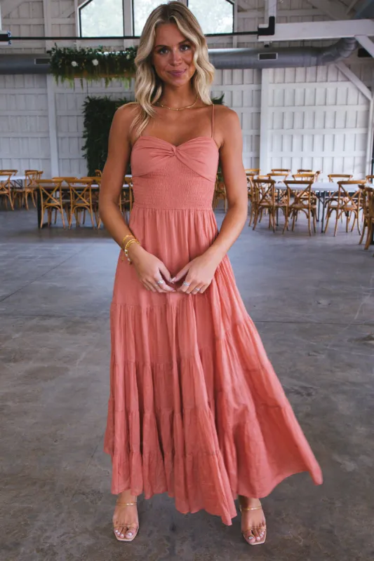 Sundrenched Solid Maxi Dress, Canyon Clay | Free People sold by North & Main Clothing Company