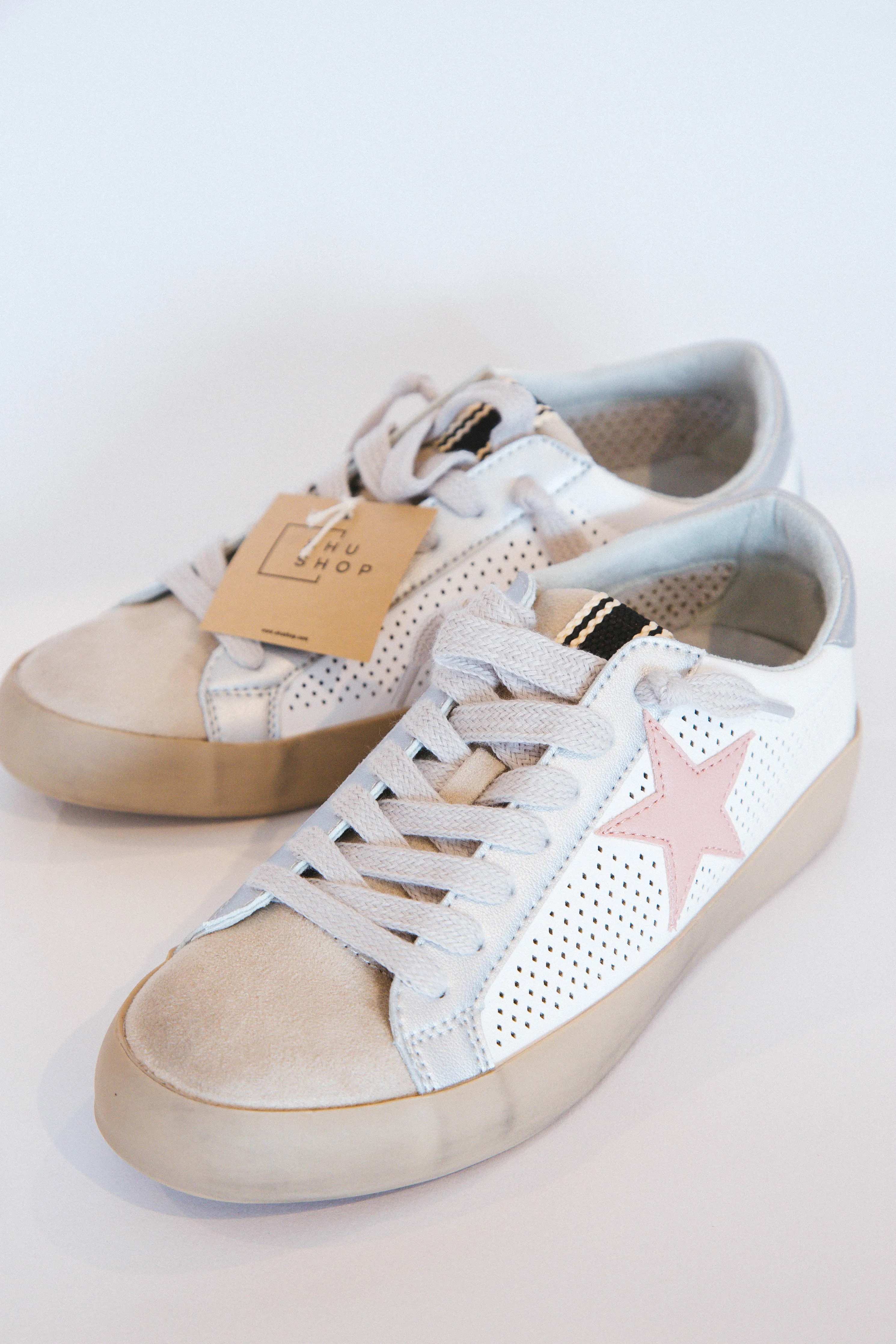 Paula Star Sneaker, White Perf | ShuShop sold by North & Main Clothing Company product image thumbnail 3