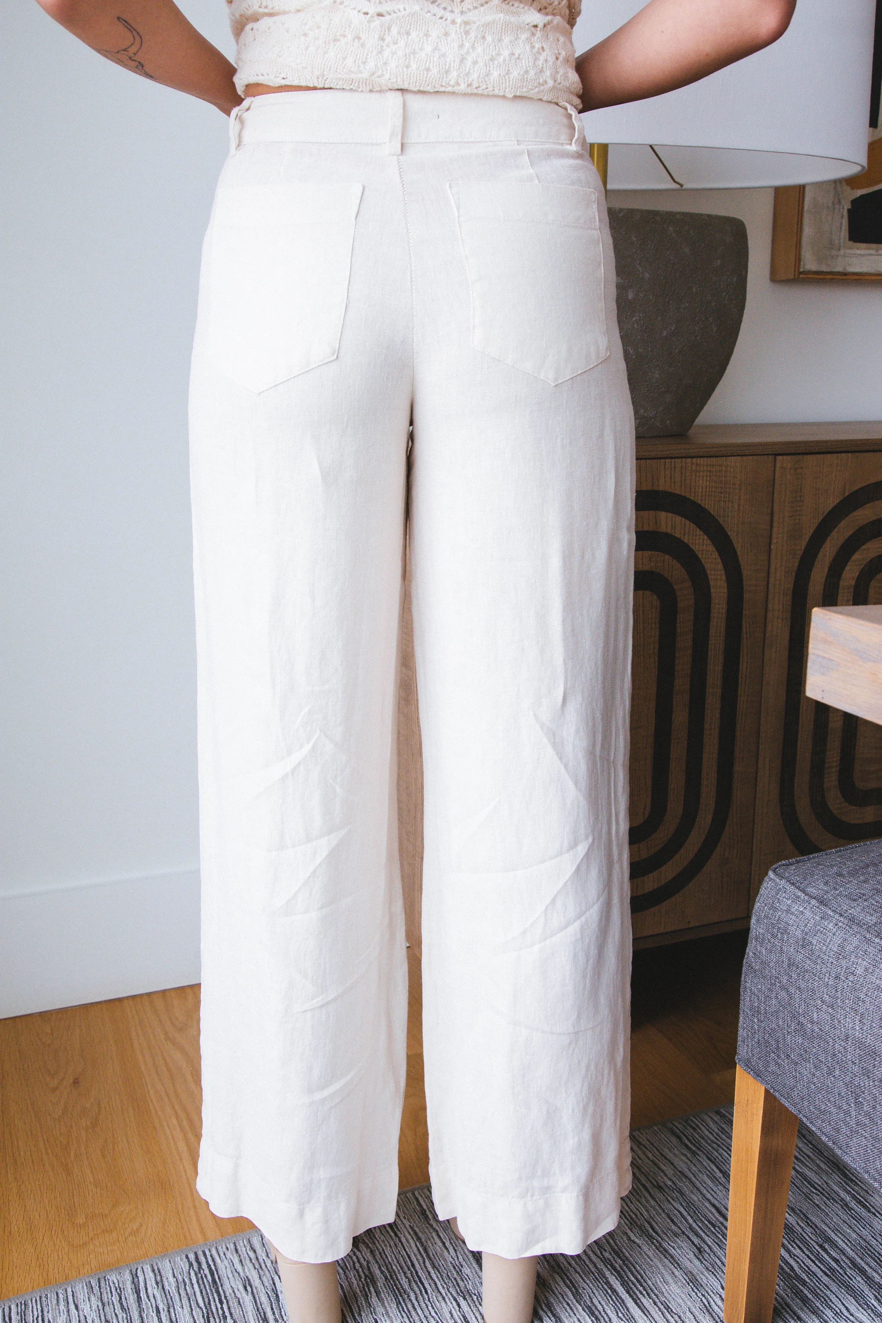 The Linen Marine Wide Leg Pant, Birch | Sanctuary sold by North & Main Clothing Company product image thumbnail 3