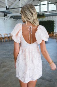 Florence Floral Mini Dress, Blush sold by North & Main Clothing Company