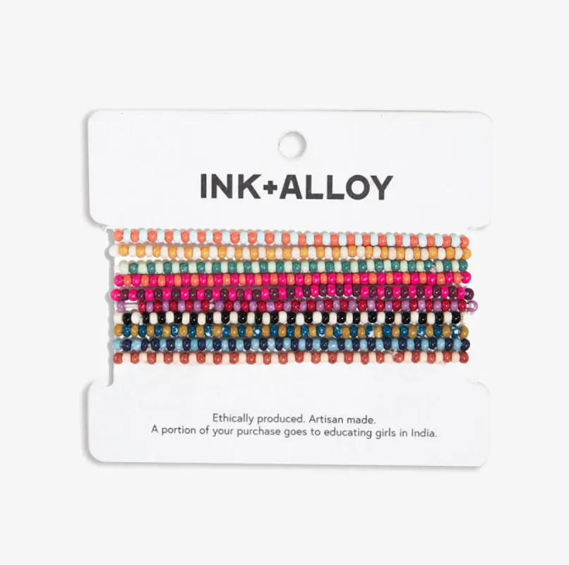 Set of 10 Two-Tone Stretch Bracelets | Ink + Alloy sold by North & Main Clothing Company