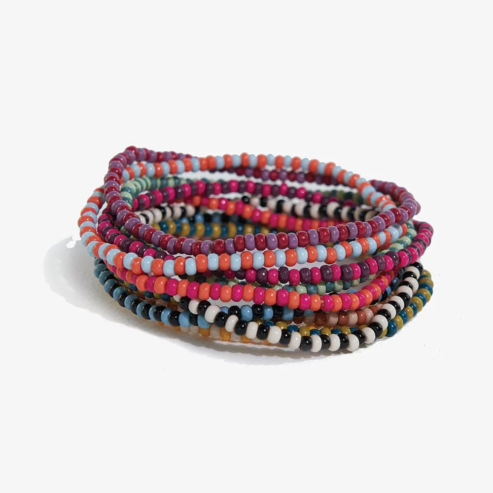 Set of 10 Two-Tone Stretch Bracelets | Ink + Alloy sold by North & Main Clothing Company product image thumbnail 2