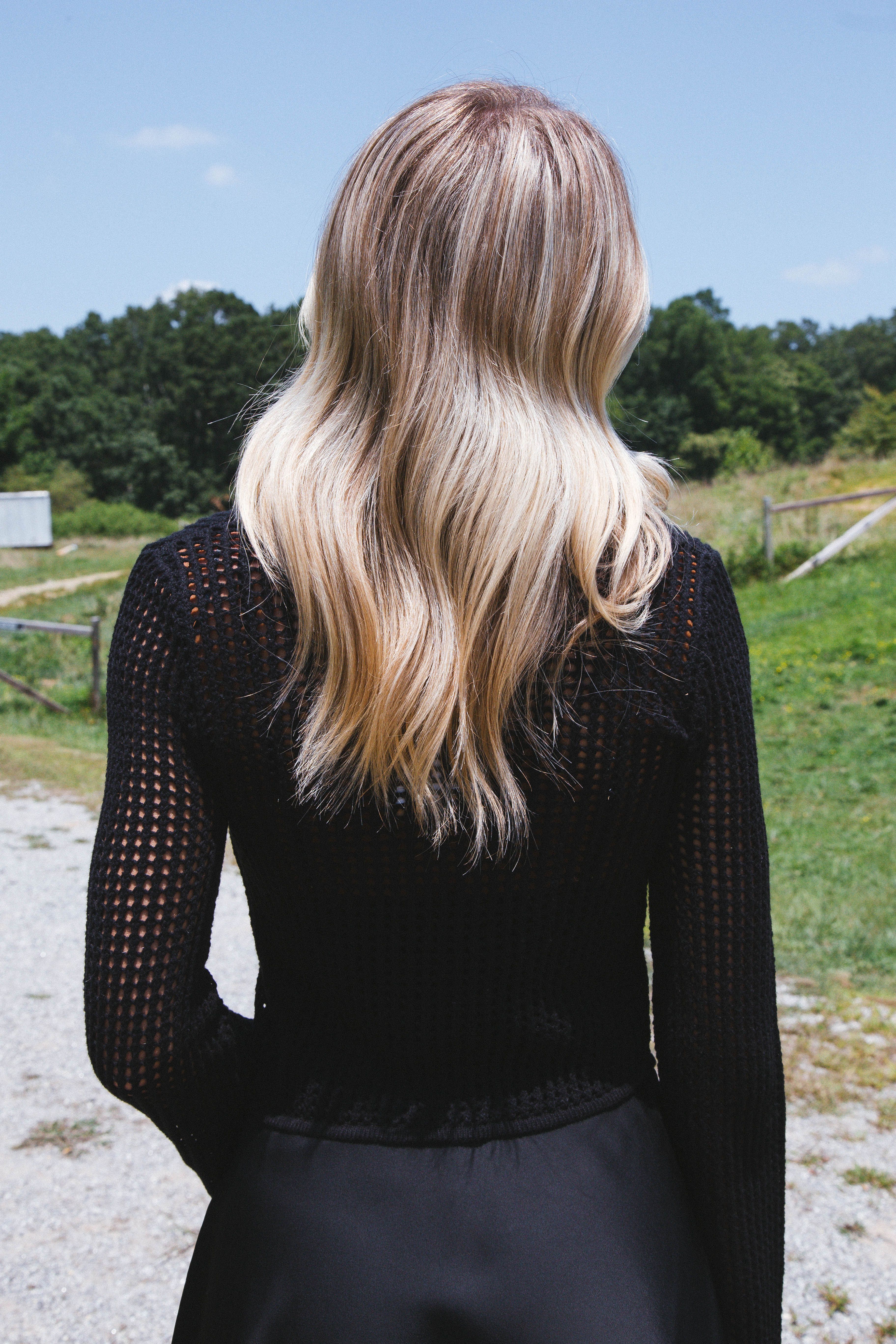 Sincerely Me Crochet Cardigan, Black sold by North & Main Clothing Company product image thumbnail 4