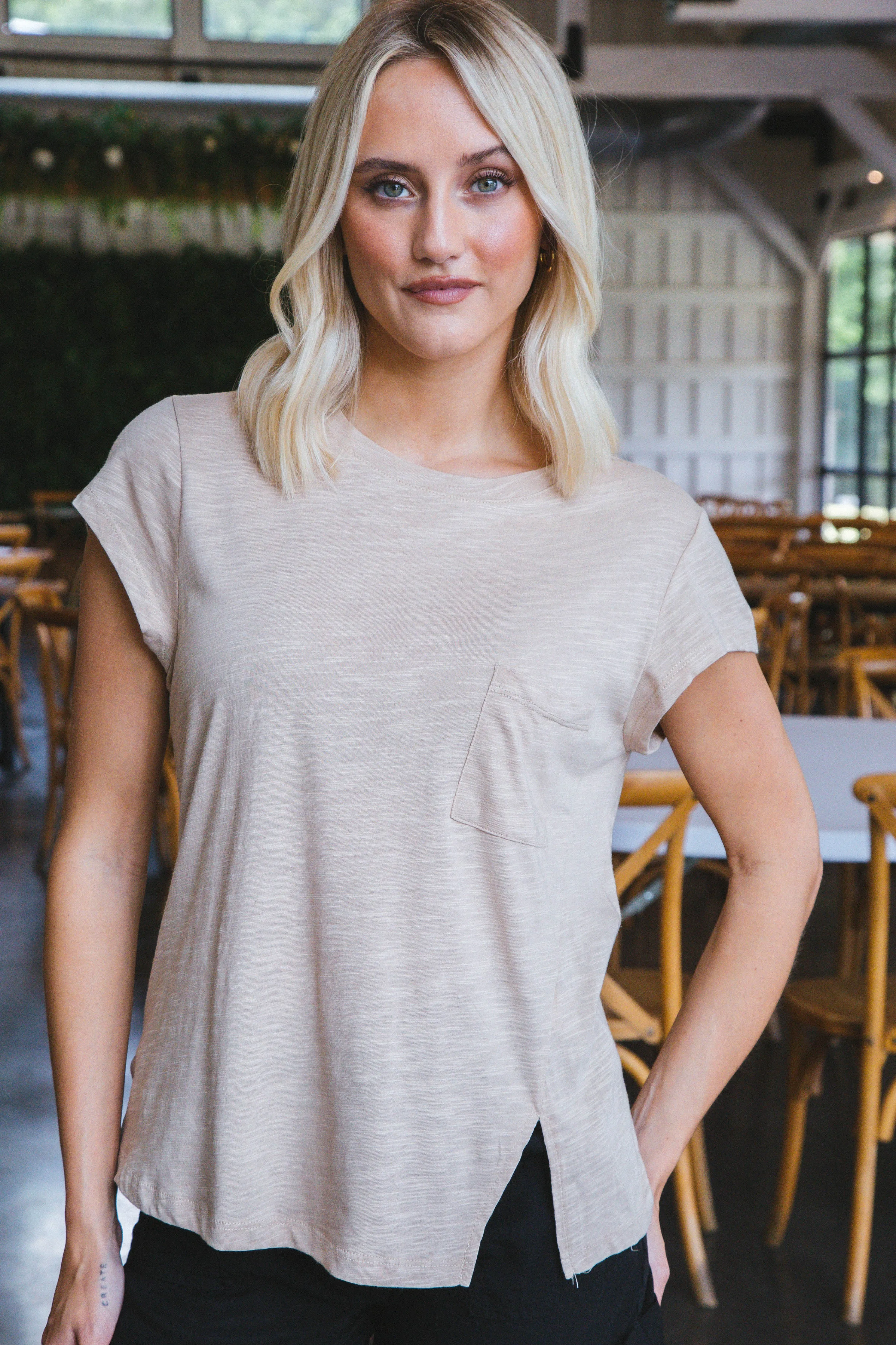 Under the Palms Tee, Sand | Sanctuary sold by North & Main Clothing Company product image thumbnail 4