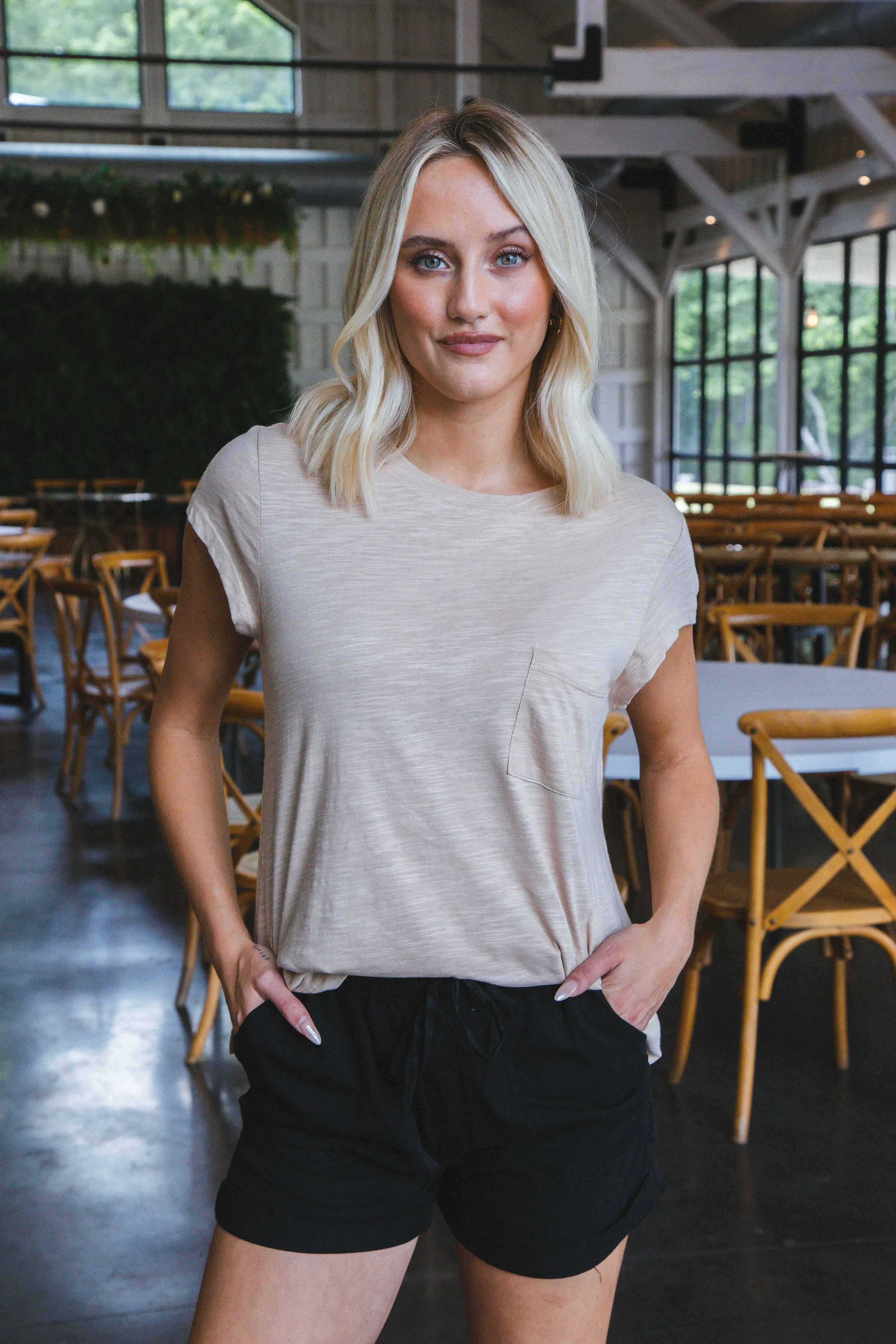 Under the Palms Tee, Sand | Sanctuary sold by North & Main Clothing Company product image thumbnail 5