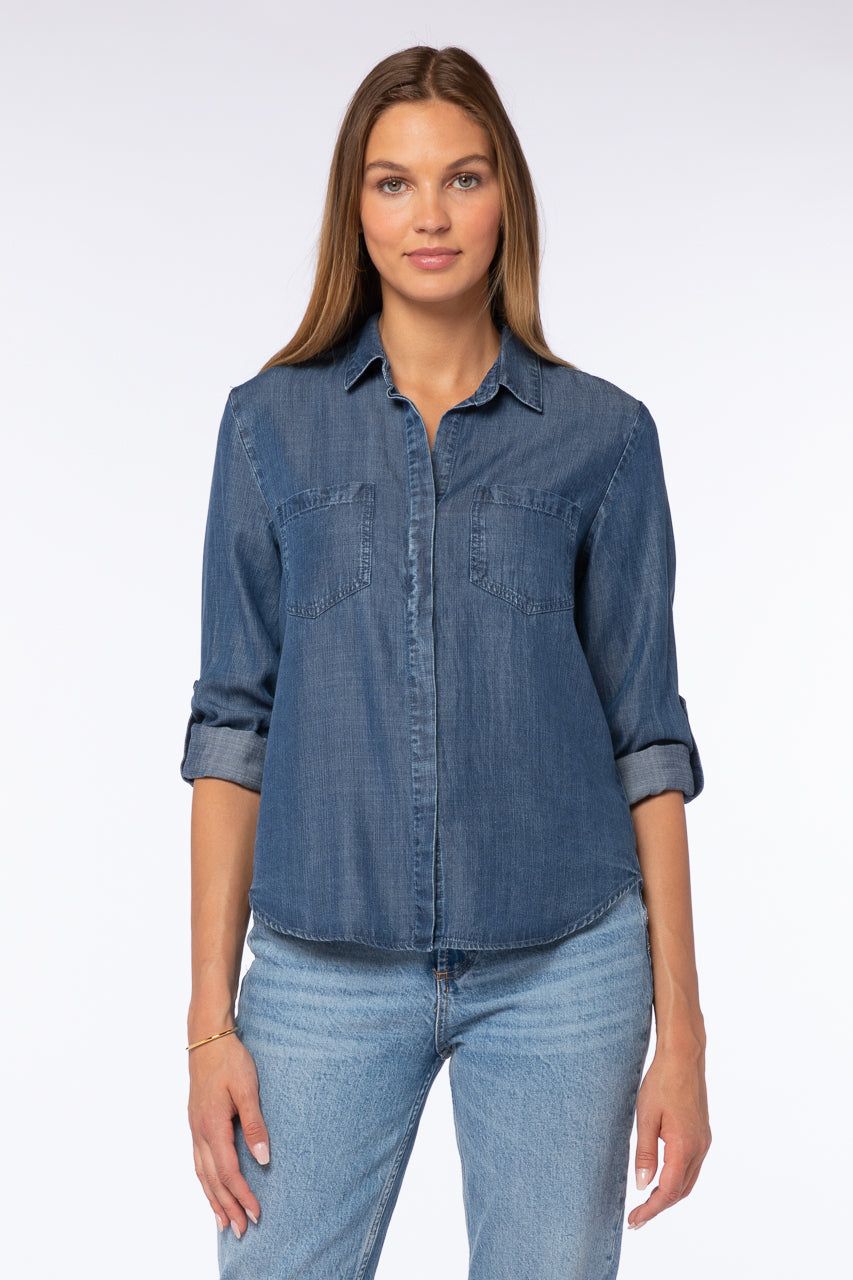 Riley Button Down Top, Murrieta | Velvet Heart sold by North & Main Clothing Company