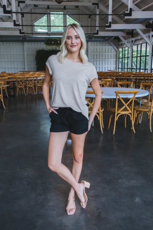 Under the Palms Tee, Sand | Sanctuary sold by North & Main Clothing Company