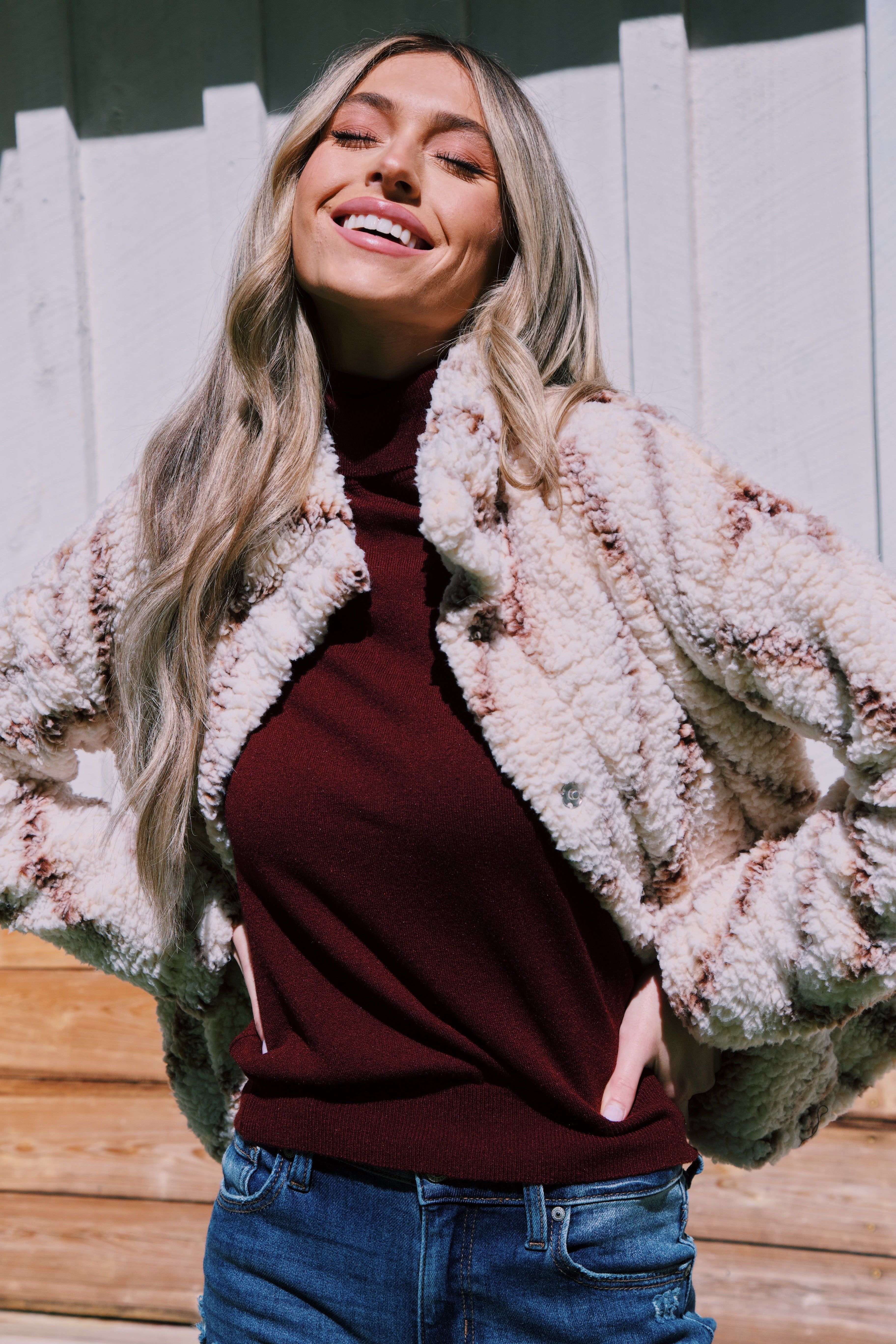 Nalah Turtleneck Sweater, Cherry Stone sold by North & Main Clothing Company product image thumbnail 7