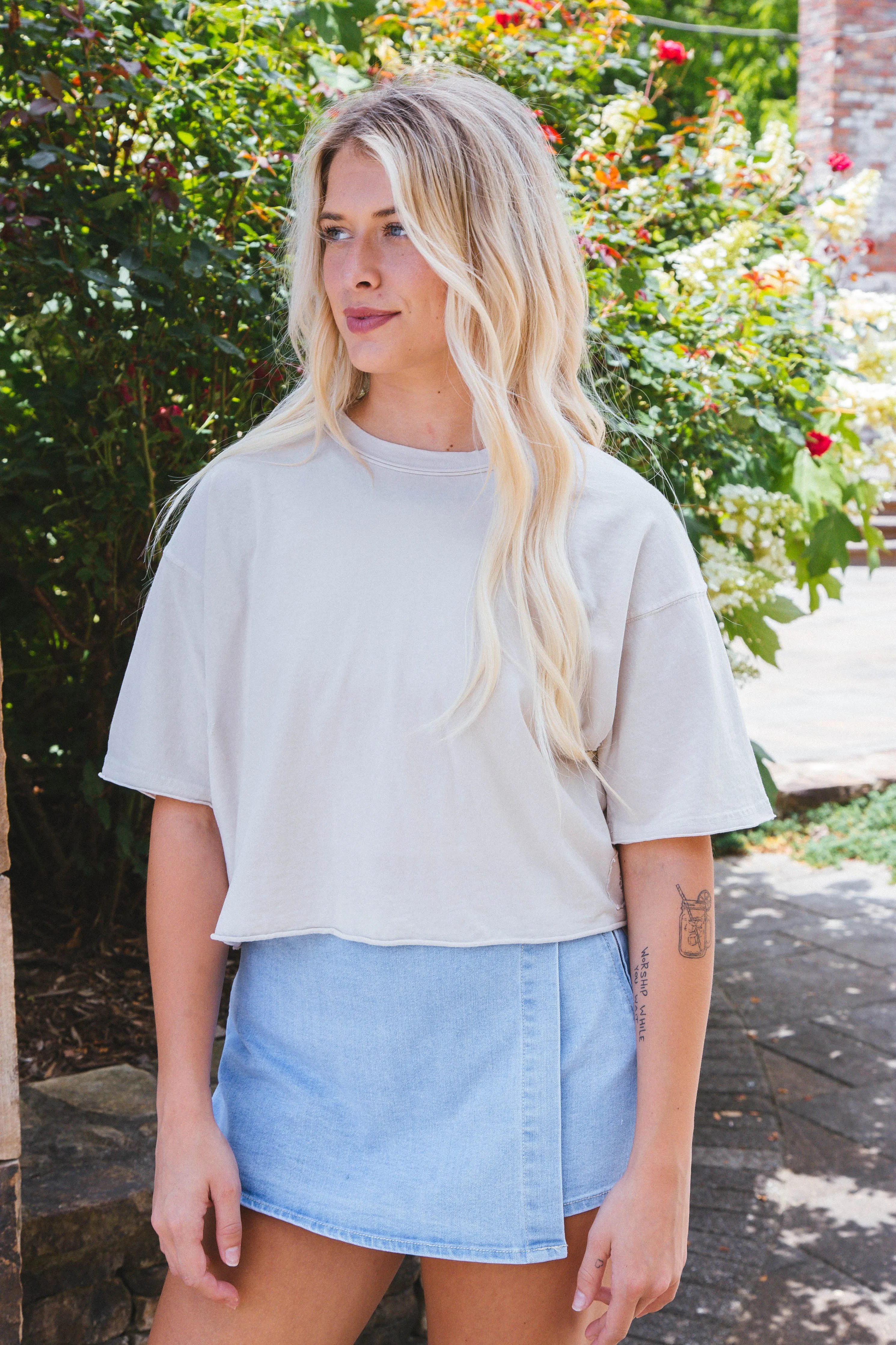 Inspire Tee, City Fog | Free People sold by North & Main Clothing Company