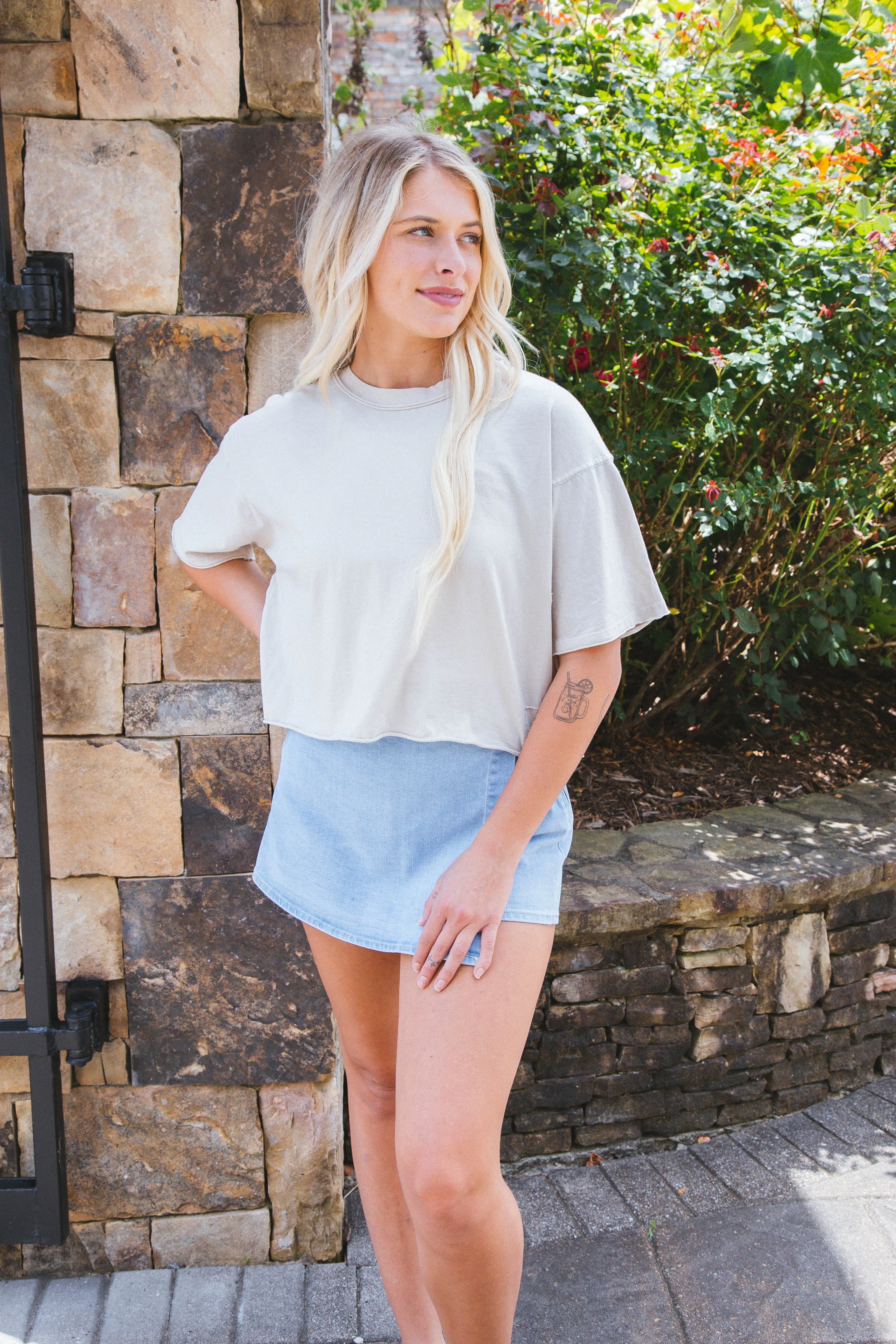 Inspire Tee, City Fog | Free People sold by North & Main Clothing Company product image thumbnail 5