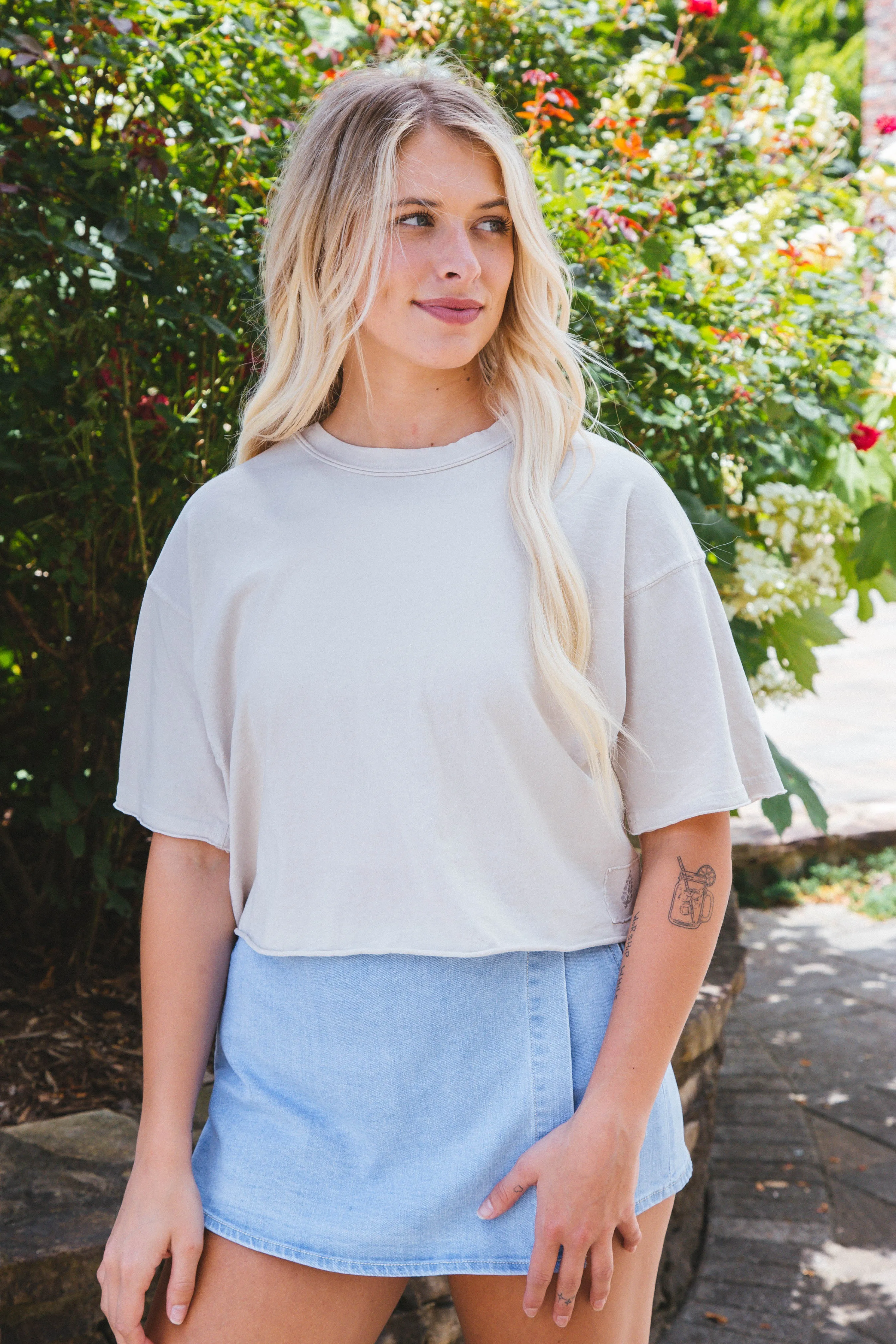 Inspire Tee, City Fog | Free People sold by North & Main Clothing Company product image thumbnail 2