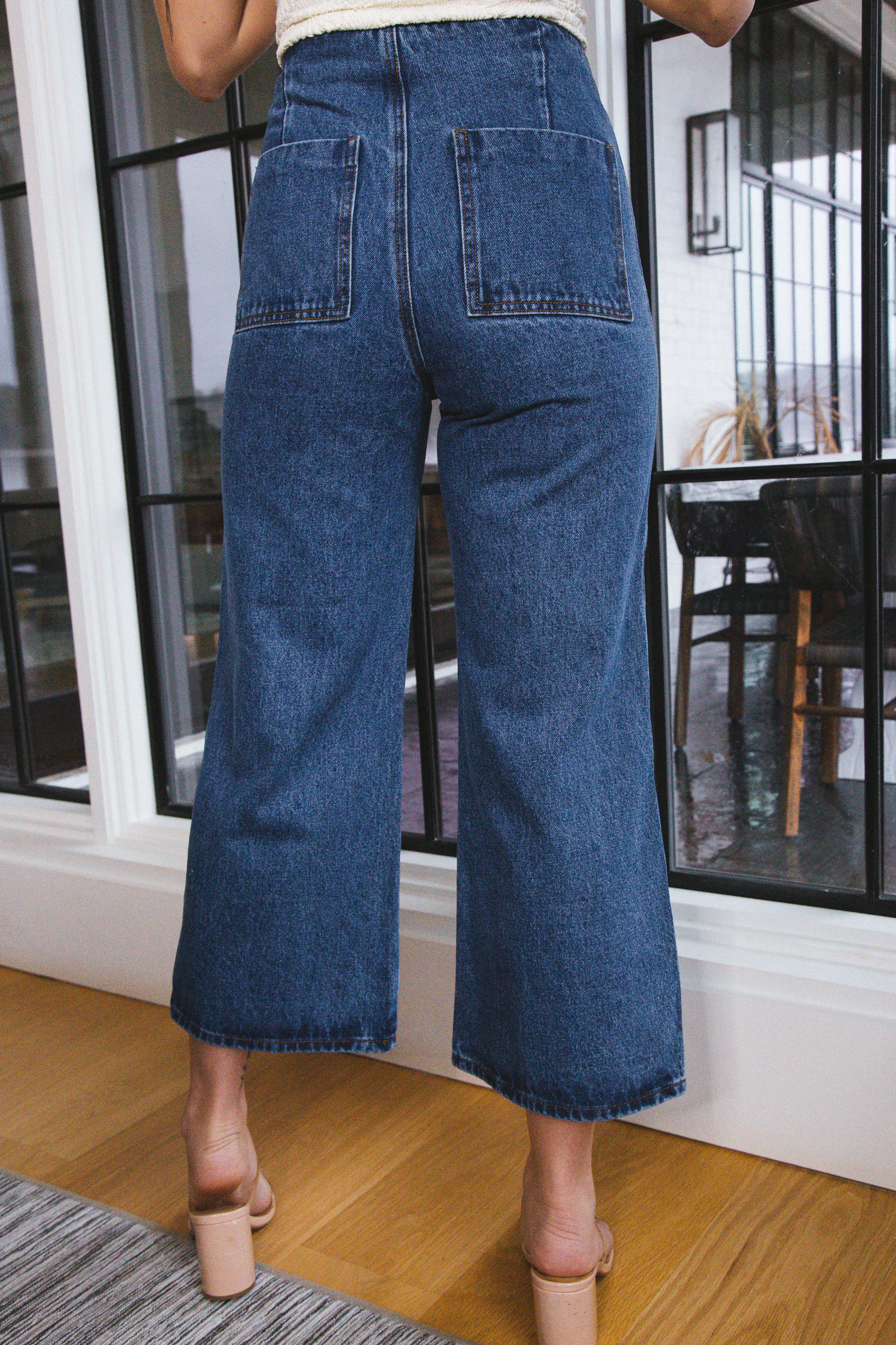 Clarissa High Rise Wide Leg Jeans, Dark Wash sold by North & Main Clothing Company product image thumbnail 4