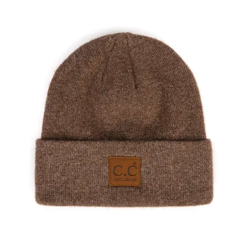 Eden Classic CC Beanie, Heather Cacao made by North & Main Clothing Company