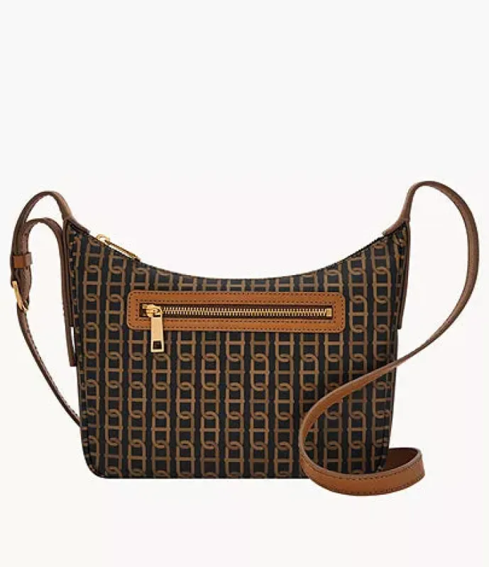 Cecilia Small Crossbody, Brown Multi | FOSSIL sold by North & Main Clothing Company