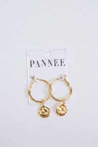 Bohemian Sun Hoops Earrings, Gold sold by North & Main Clothing Company