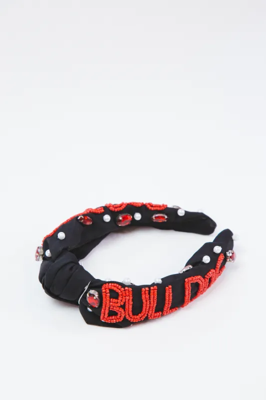 UGA Gameday Beaded Headband, Black sold by North & Main Clothing Company