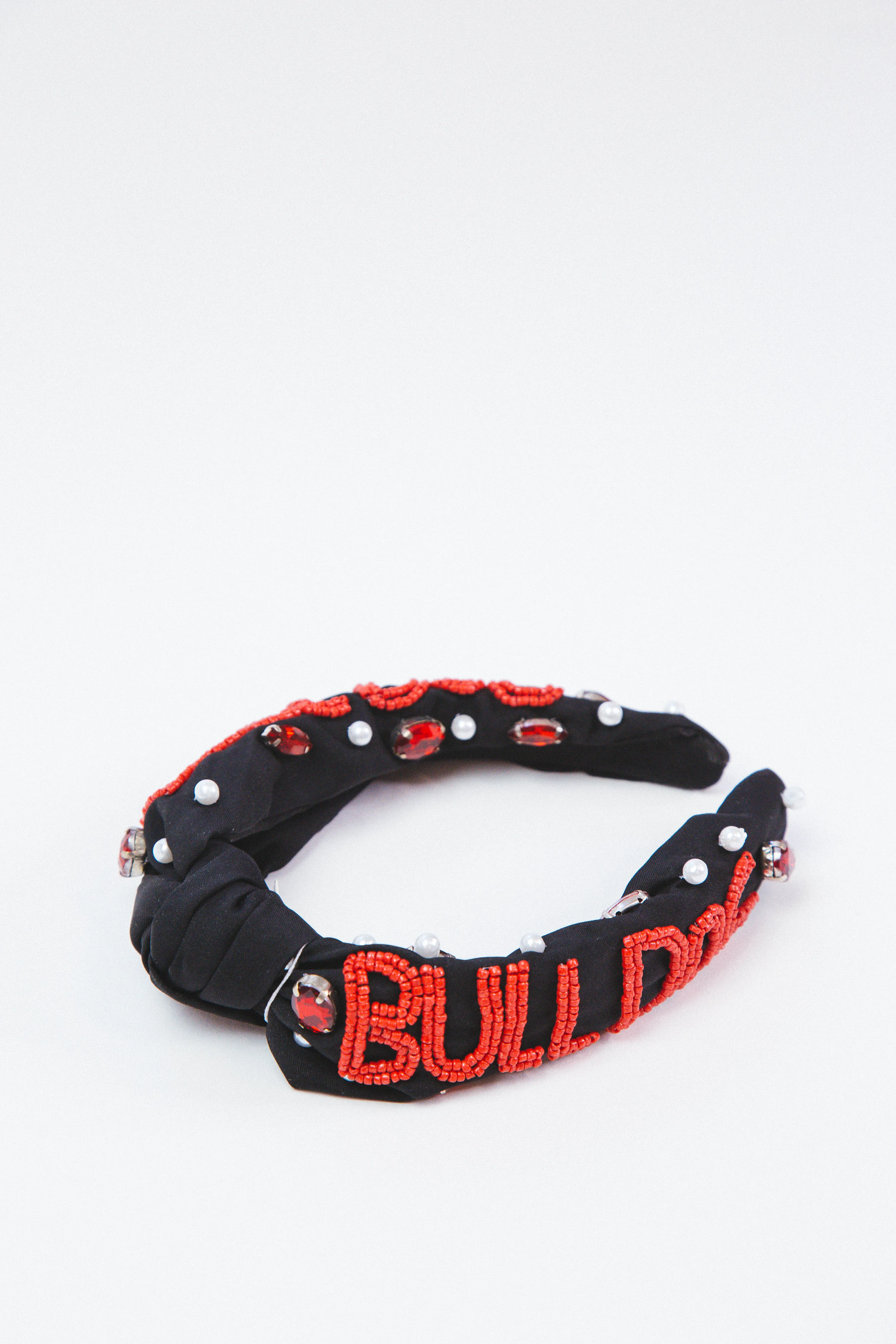 UGA Gameday Beaded Headband, Black sold by North & Main Clothing Company