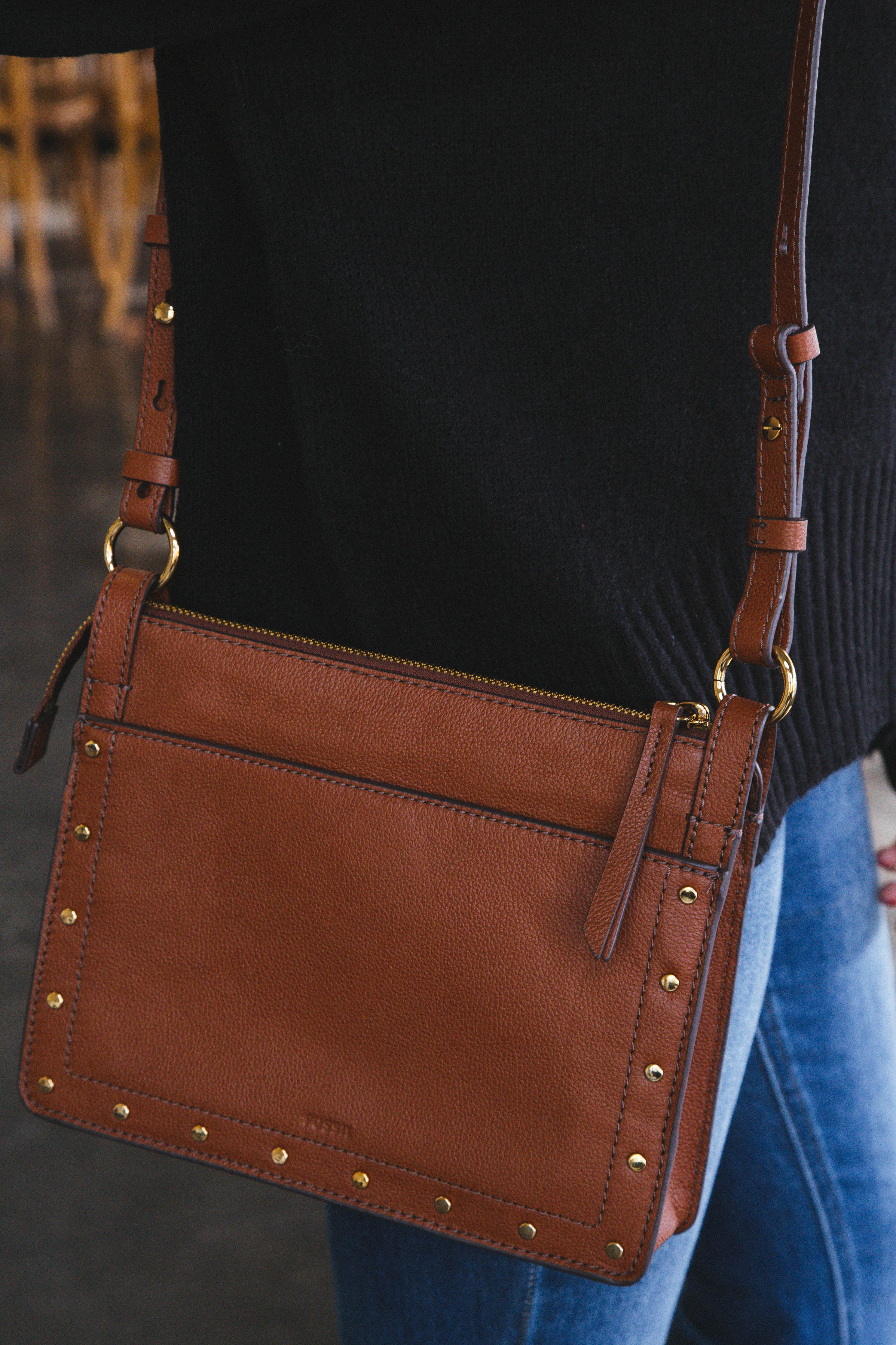 Taryn Crossbody, Brown | Fossil® sold by North & Main Clothing Company
