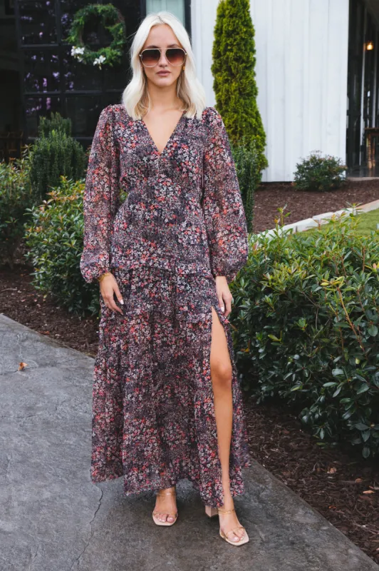 Zodiak Tiered Maxi Dress, Siren | Buddy Love sold by North & Main Clothing Company