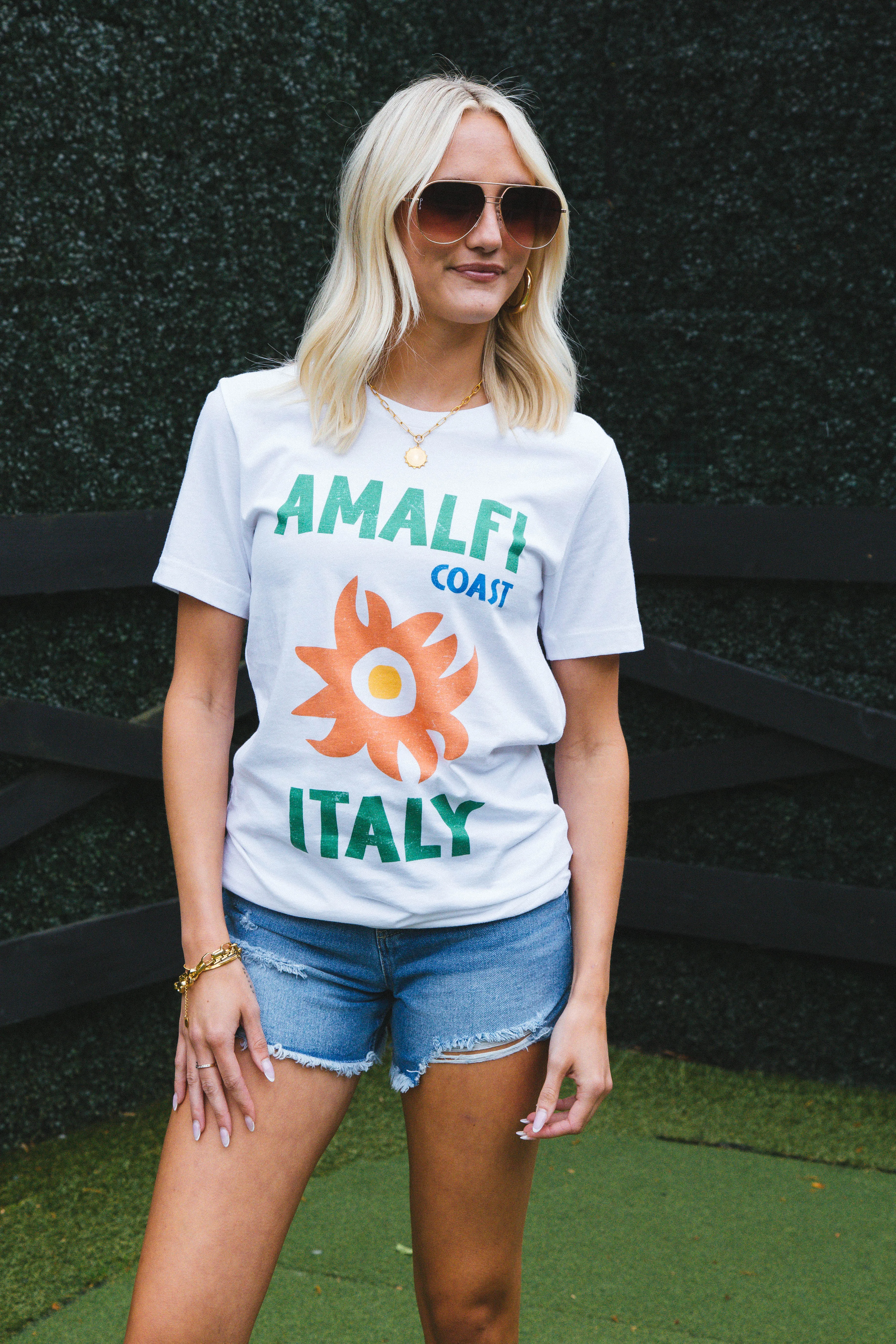Amalfi Italy Graphic Tee, White sold by North & Main Clothing Company product image thumbnail 5