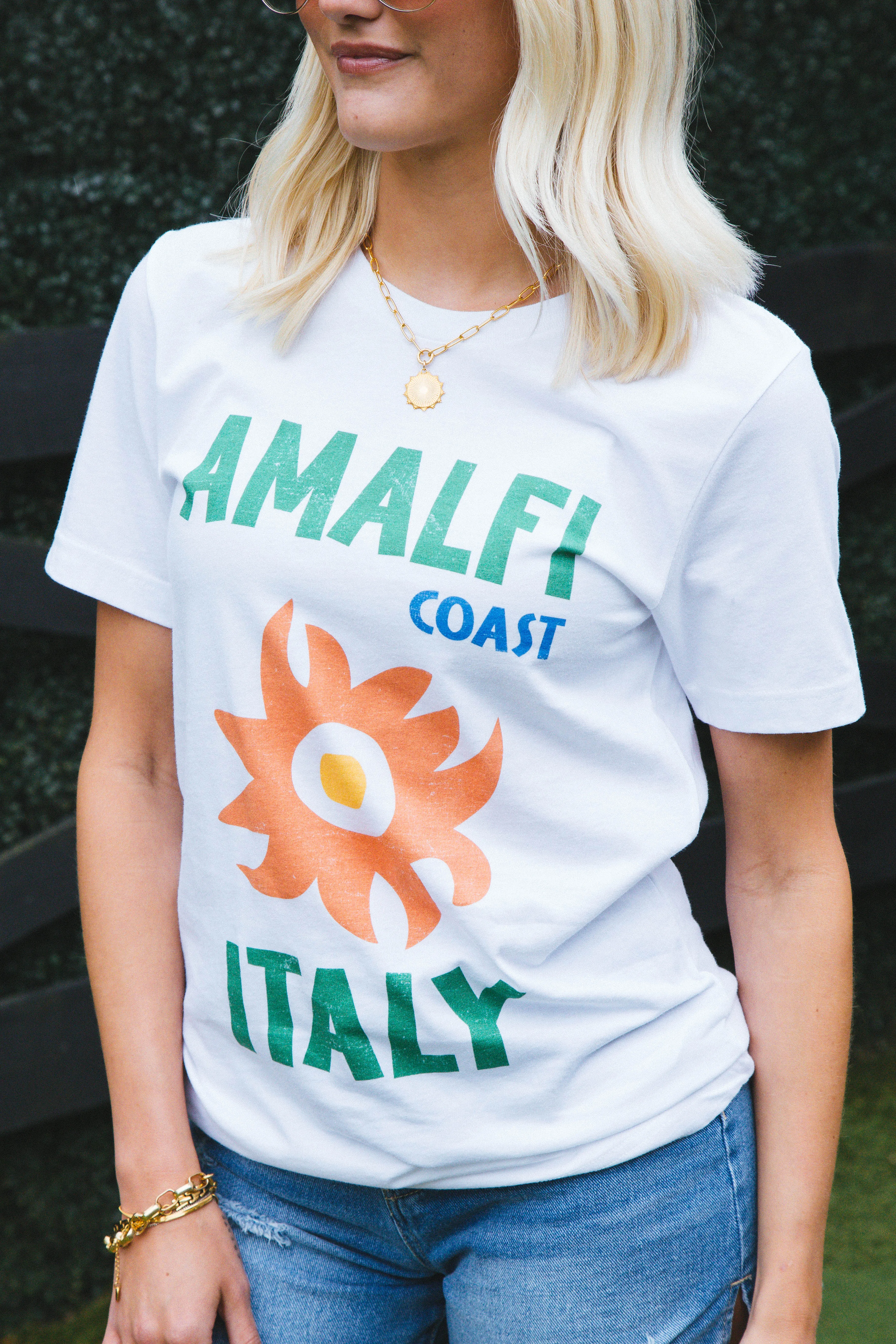 Amalfi Italy Graphic Tee, White sold by North & Main Clothing Company product image thumbnail 2
