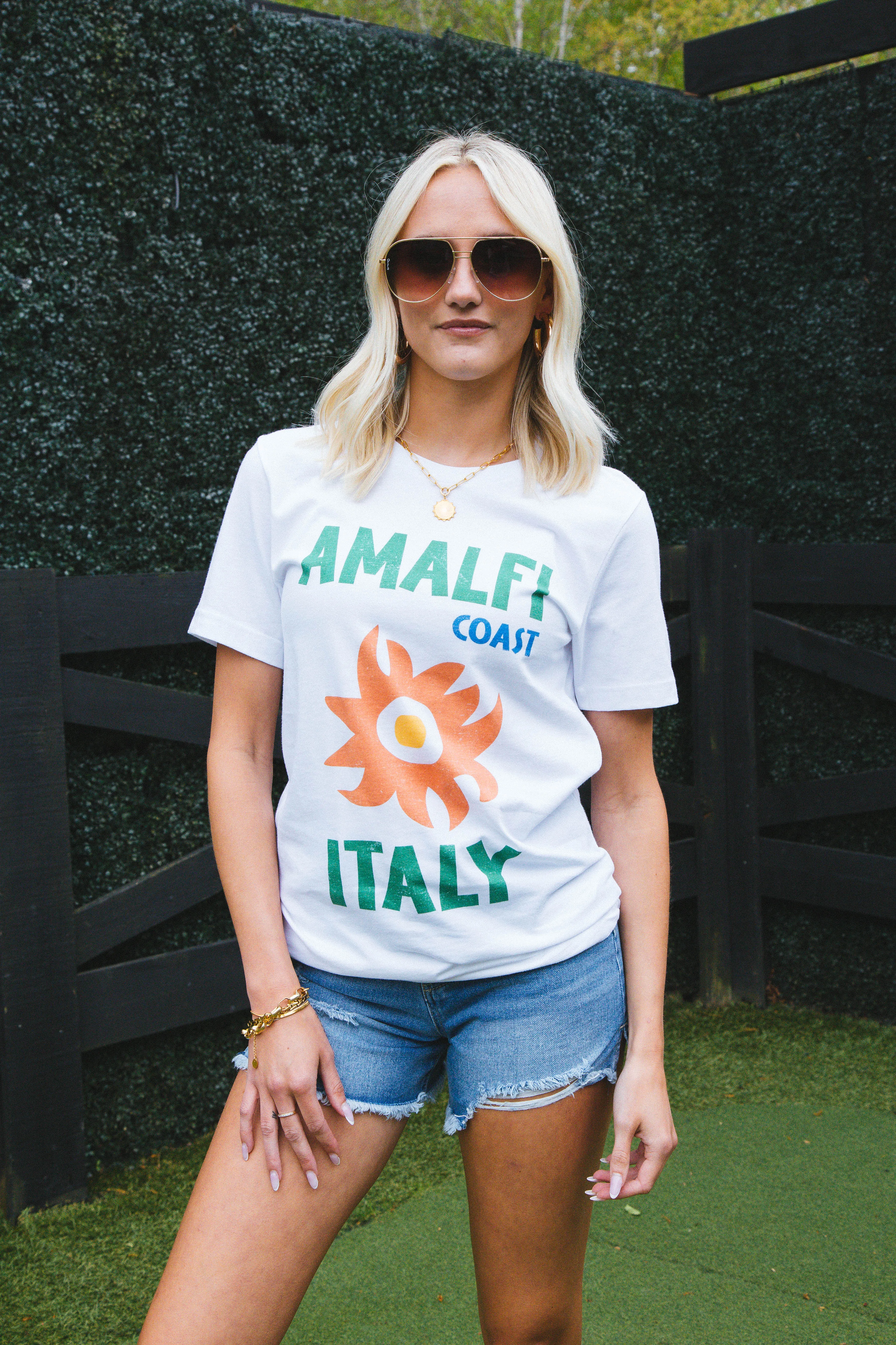 Amalfi Italy Graphic Tee, White sold by North & Main Clothing Company product image thumbnail 3
