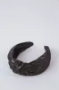 Shimmer Knotted Headband, Black sold by North & Main Clothing Company