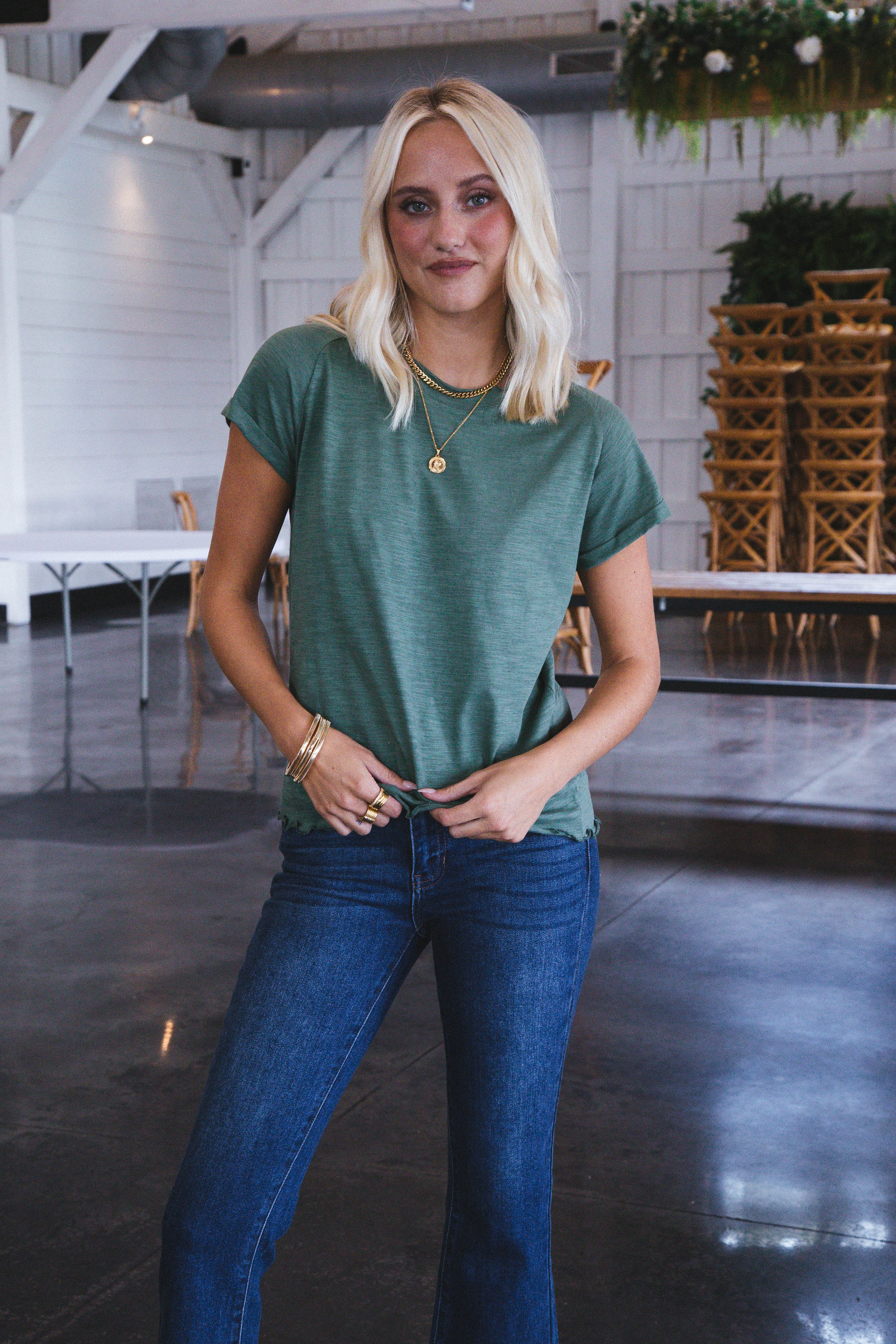 Beautiful Baby T-shirt, Bamboo Green sold by North & Main Clothing Company product image thumbnail 2