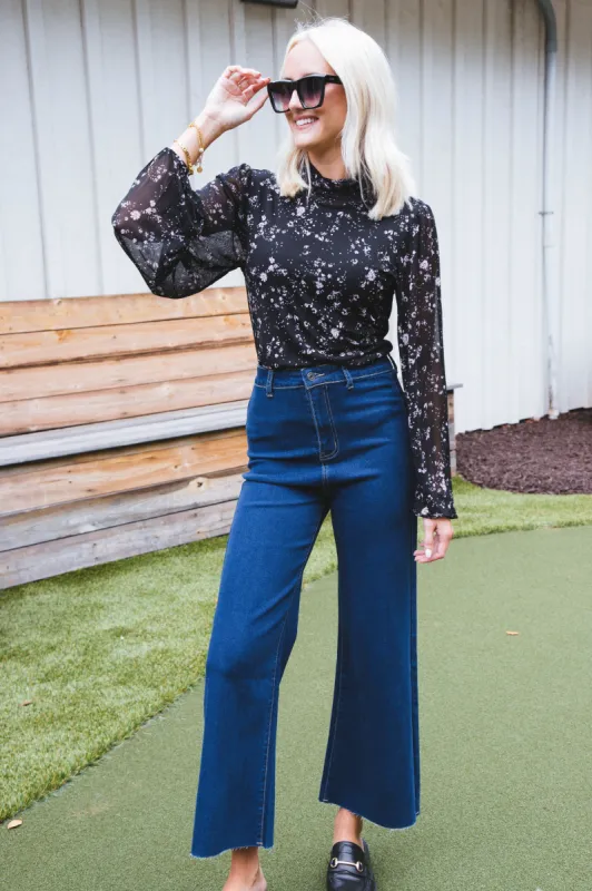 Night Dream Mesh Top, Falling Petals | Sanctuary sold by North & Main Clothing Company