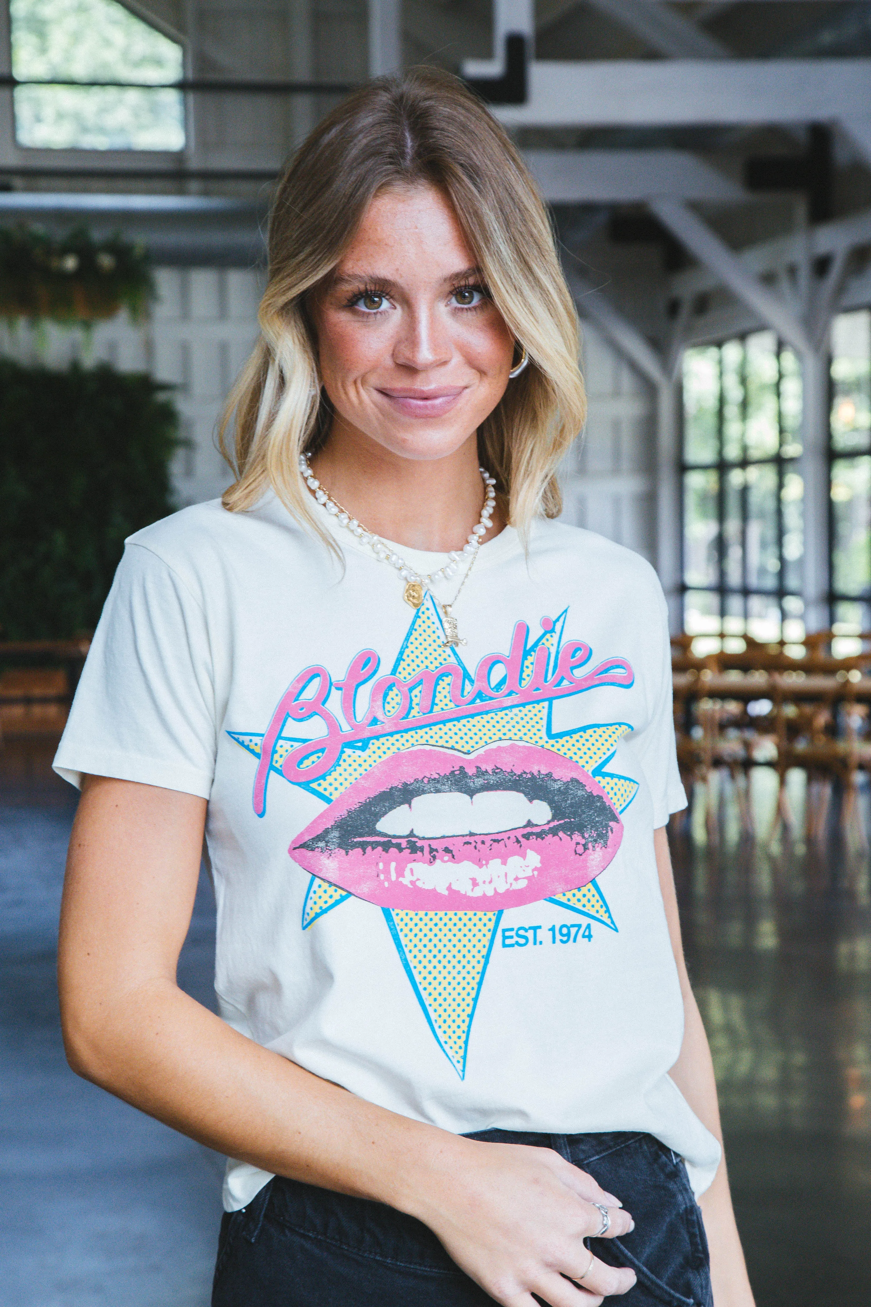 Blondie Est 1974 Solo Tee, Stone Vintage | Daydreamer sold by North & Main Clothing Company product image thumbnail 5