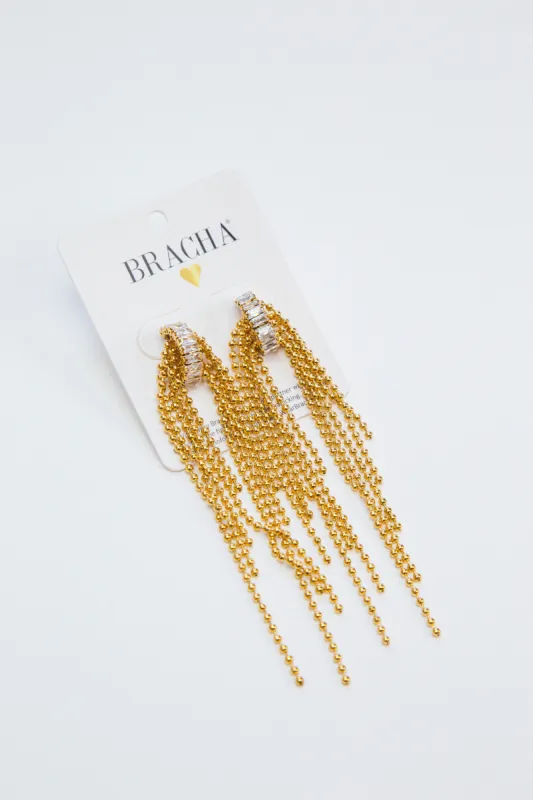 Willow Earrings, Gold | BRACHA sold by North & Main Clothing Company