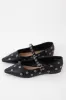 Wise Mary Jane Flats, Black sold by North & Main Clothing Company