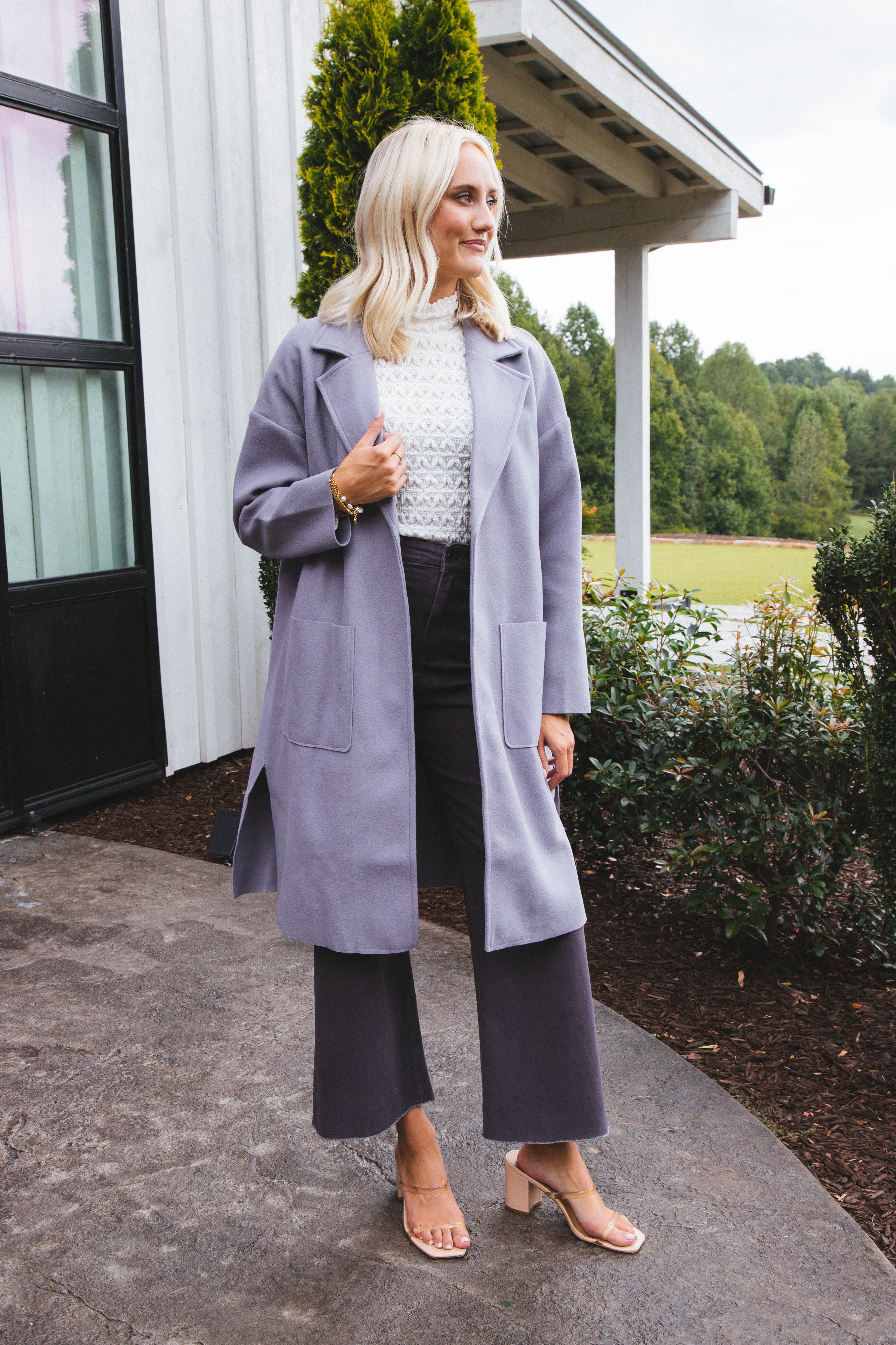 All Along Coat, Lavender | Sadie & Sage sold by North & Main Clothing Company product image thumbnail 2