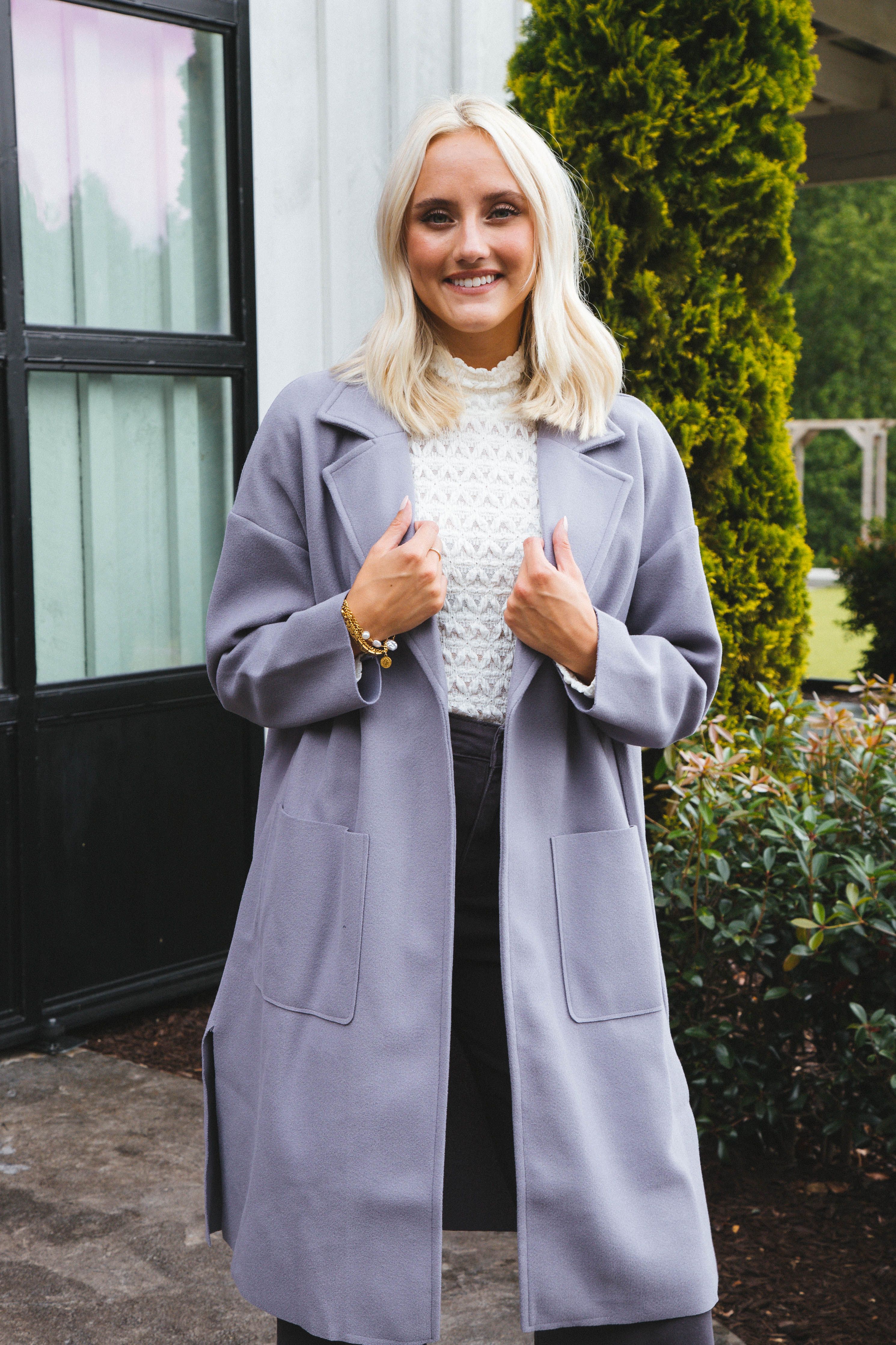All Along Coat, Lavender | Sadie & Sage sold by North & Main Clothing Company product image thumbnail 4