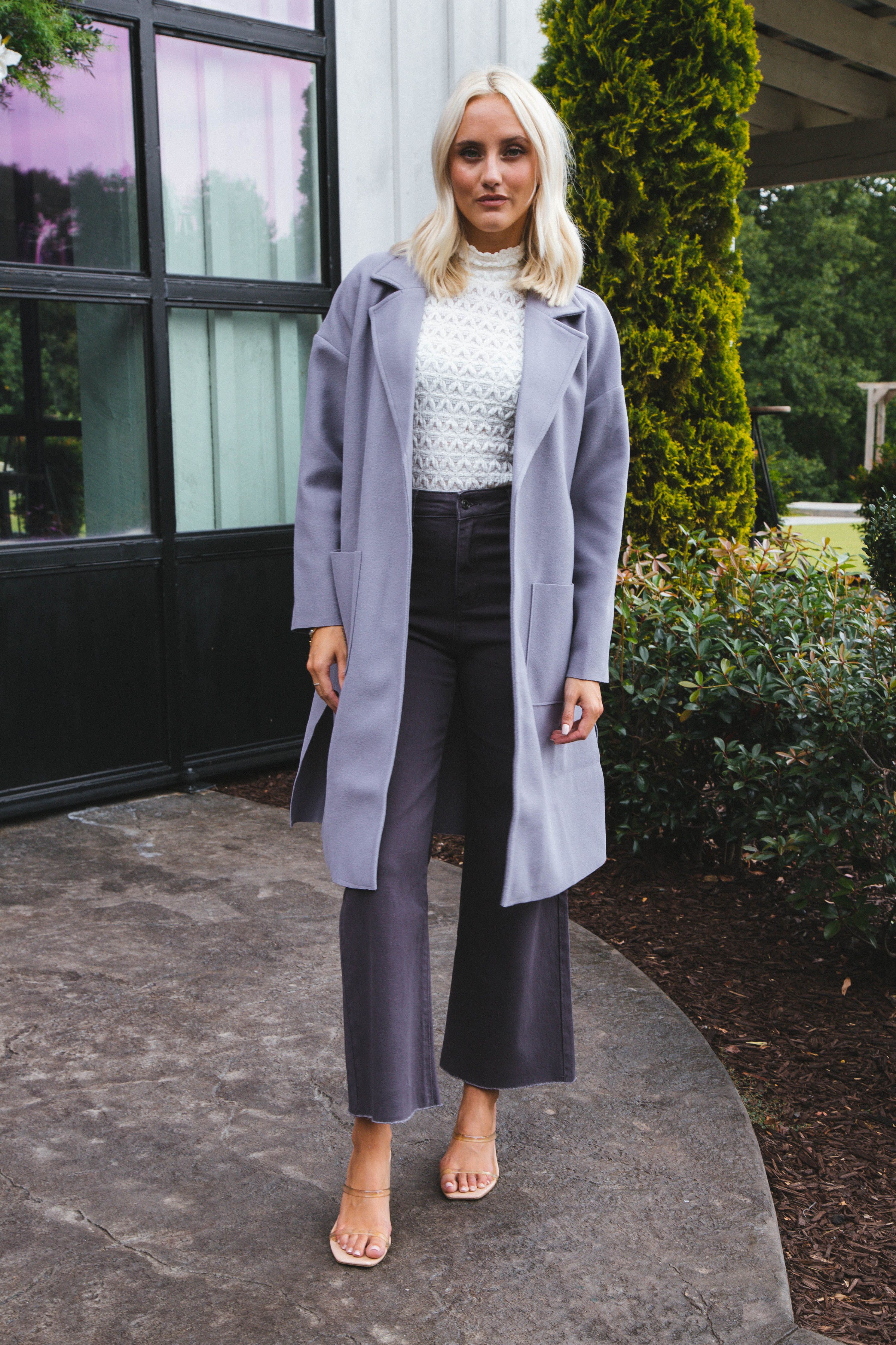 All Along Coat, Lavender | Sadie & Sage sold by North & Main Clothing Company product image thumbnail 3