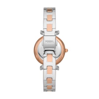 Carlie Two Tone Watch, Rose Gold/Silver | FOSSIL sold by North & Main Clothing Company product image thumbnail 3