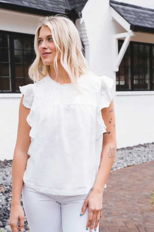 Spring Gathering Top, White | Sanctuary sold by North & Main Clothing Company