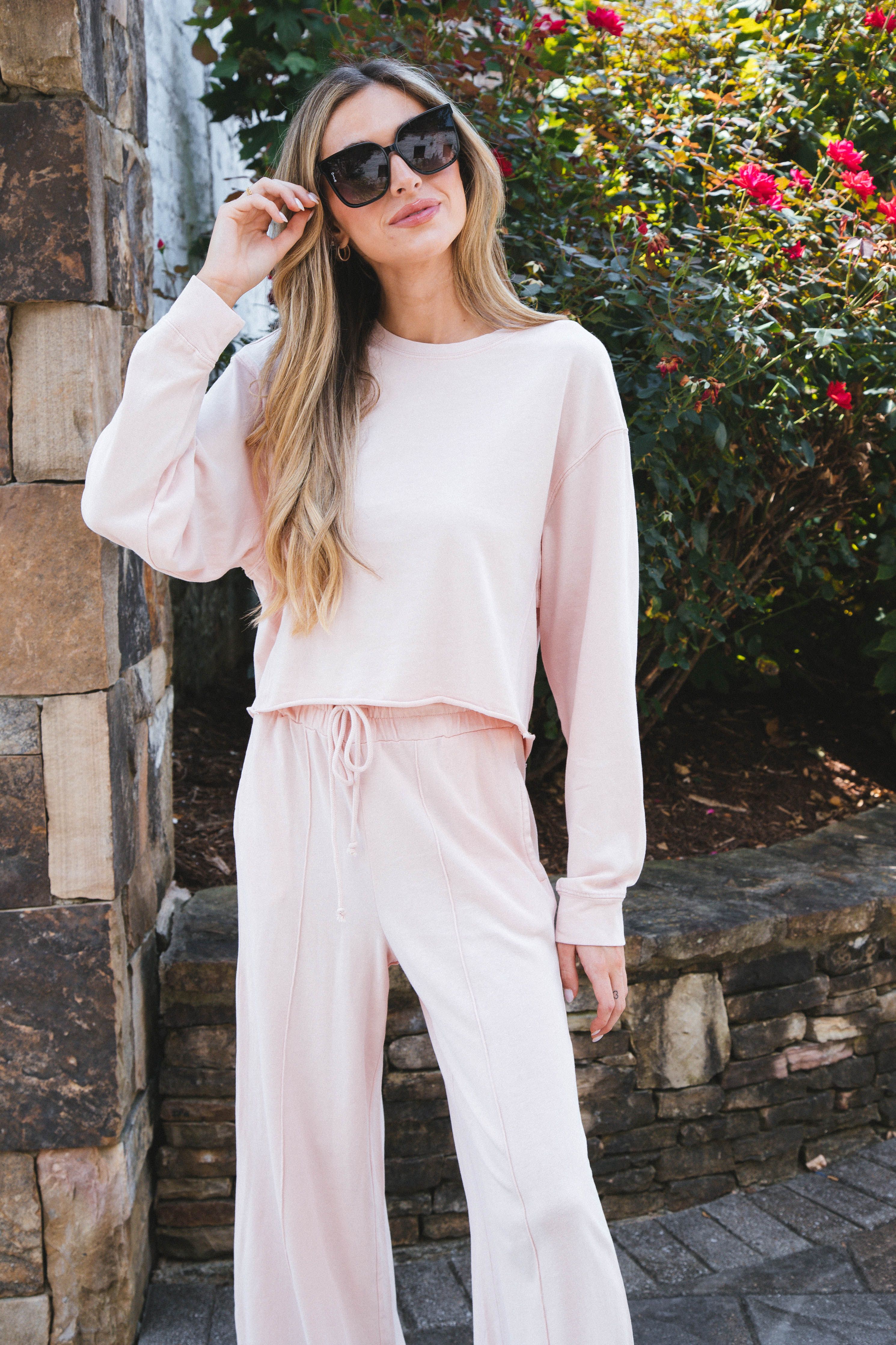Lena Lounge Pants, Dusty Pink sold by North & Main Clothing Company product image thumbnail 4