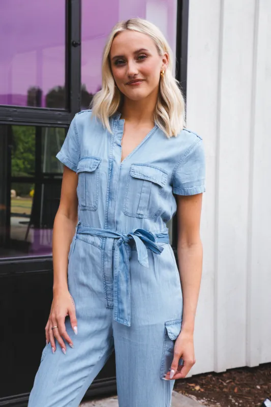 Greyson Tencel Jumpsuit, Greyson | Velvet Heart sold by North & Main Clothing Company