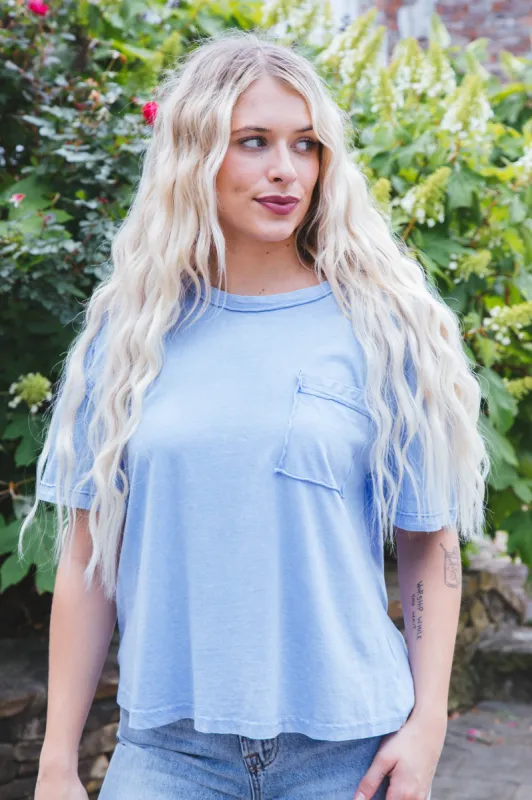 Ontario Oversized Tee, Blue sold by North & Main Clothing Company