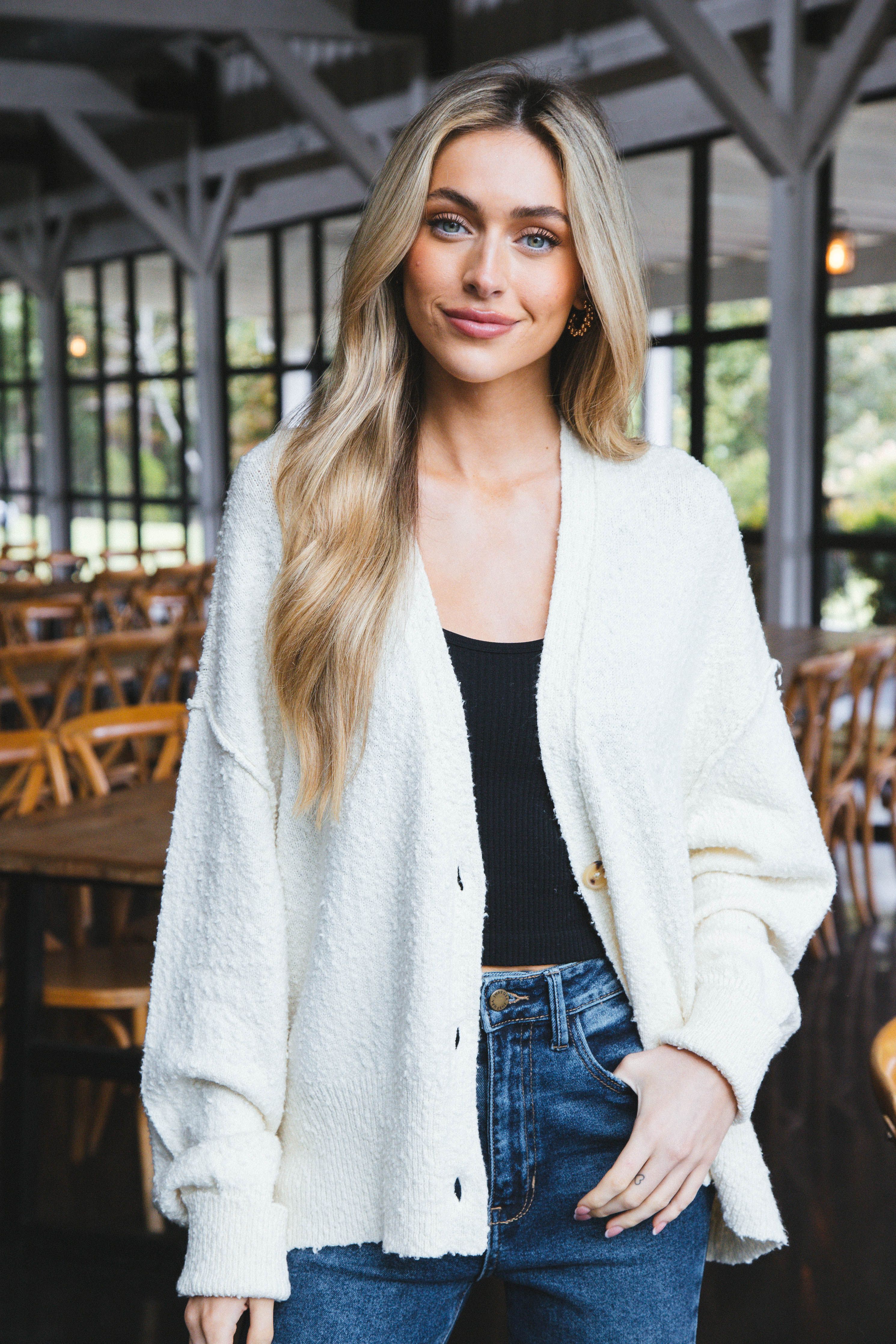 Found My Friend Cardigan, Cream | Free People sold by North & Main Clothing Company product image thumbnail 3