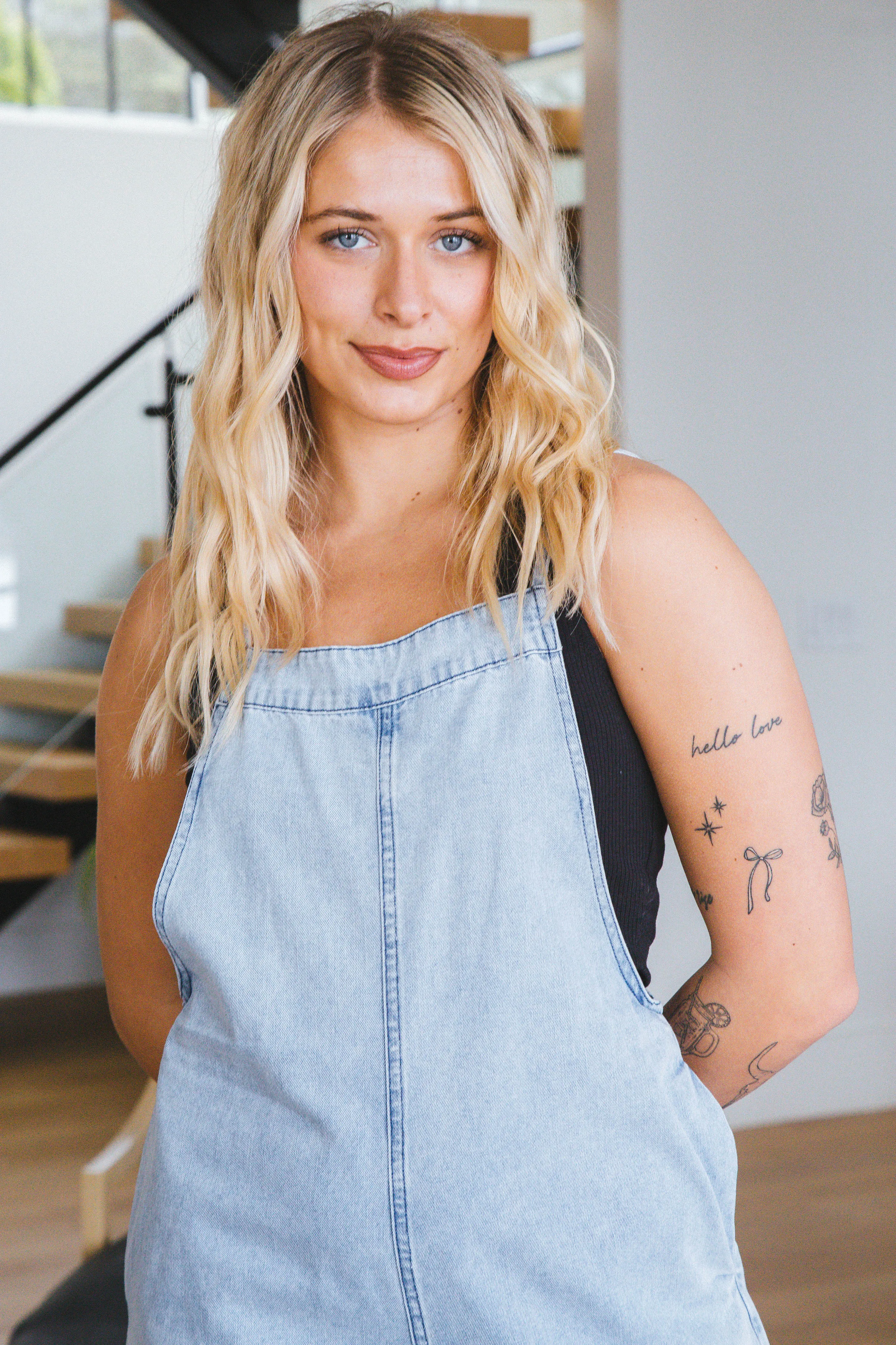 Adalynn Spaghetti Strap Jumpsuit, Denim sold by North & Main Clothing Company product image thumbnail 5
