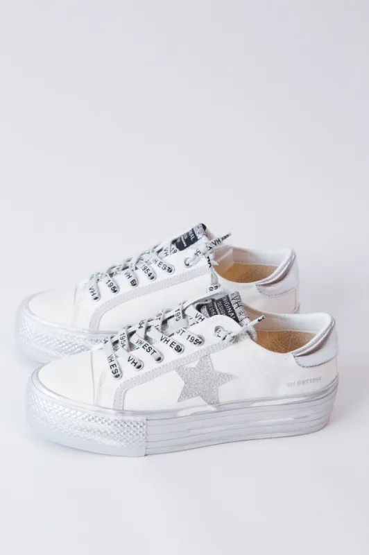 Amaze Platform Sneaker, White | Vintage Havana made by North & Main Clothing Company