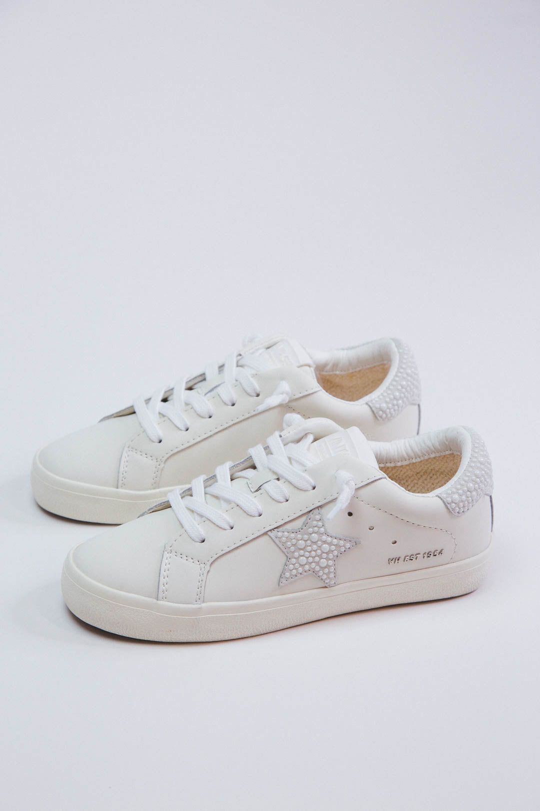 Dayna Pearl Star Sneaker, White Multi | Vintage Havana sold by North & Main Clothing Company